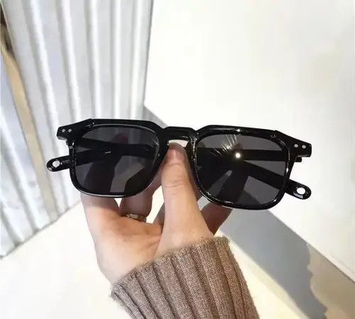 Electric Visual Black Hip Hop Retro Rectangular Clear Rim Sunglasess Size ONE SIZE - 3 Thumbnail