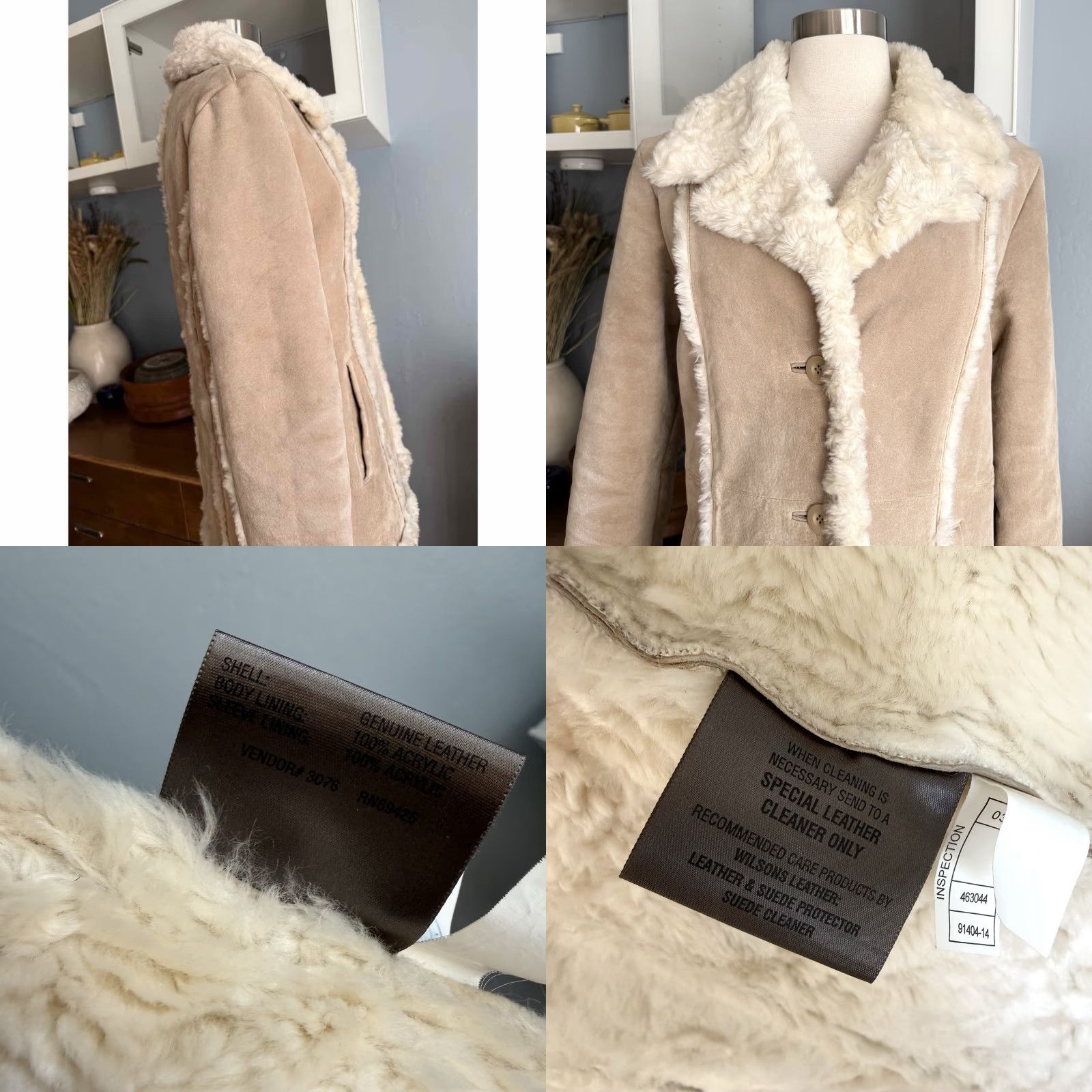 Vintage VINTAGE Wilsons Leather Suede Coat Jacket Maxima Leather Faux Fur Shearling Penny Lane M Size M / US 6-8 / IT 42-44 - 8 Thumbnail