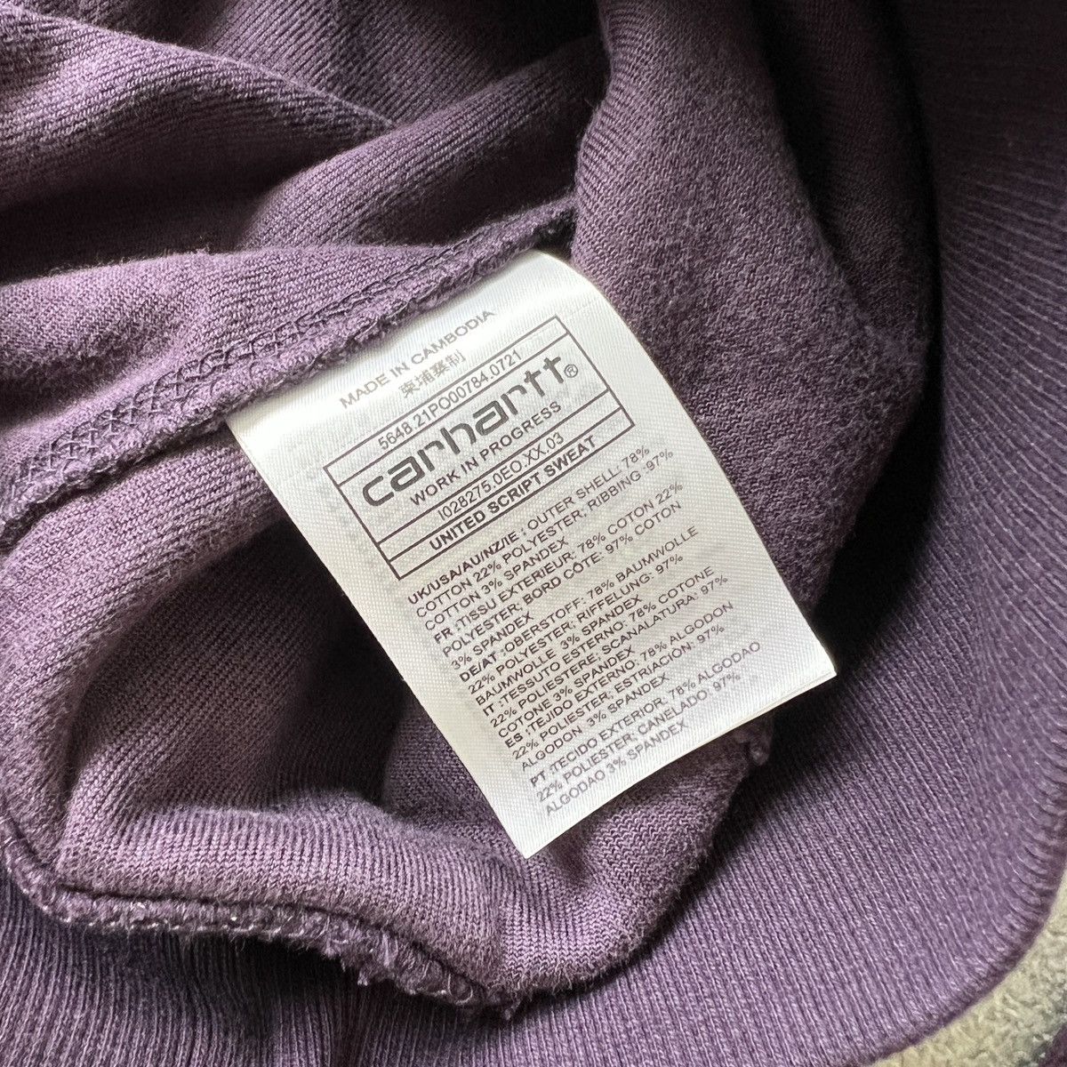 Carhartt Wip Carhartt WIP United Script Sweatshirt Iris Size US M / EU 48-50 / 2 - 3 Thumbnail