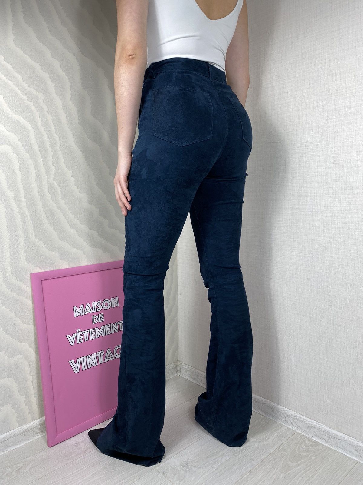 Designer Mon&Pau Cordero Suede Lola Pants Size 27" / US 4 / IT 40 - 3 Thumbnail