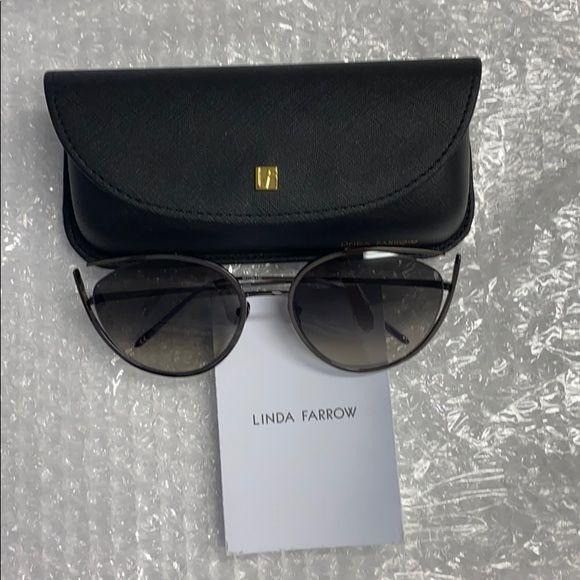 Linda Farrow Linda Farrow 59mm Polarized Cat Eye Sunglasses Size ONE SIZE - 4 Thumbnail