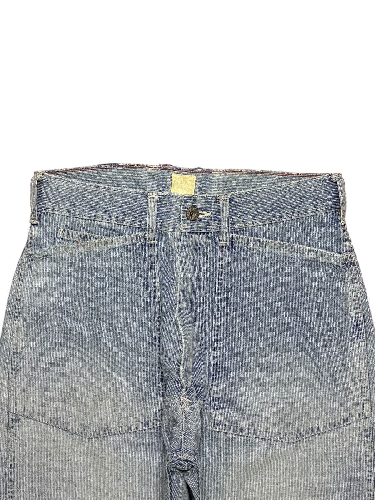 Japanese Brand Vintage Japanese Brand Buckle Back Hickory Baggy Jeans Size US 29 - 4 Thumbnail