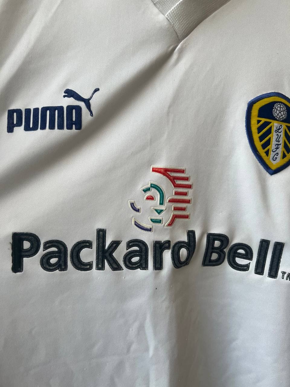 Puma 1998/2000 LEEDS UNITED HOME SOCCER JERSEY FOOTBALL SHIRT 32 Size US XS / EU 42 / 0 - 4 Thumbnail