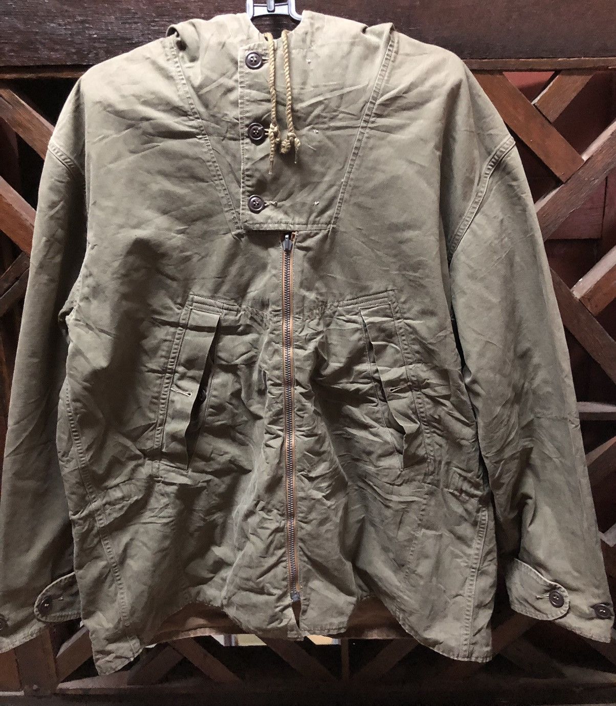 Kapital Seilin🇯🇵 Anorak Parka Reversible Army Kapital Size US M / EU 48-50 / 2 - 8 Thumbnail
