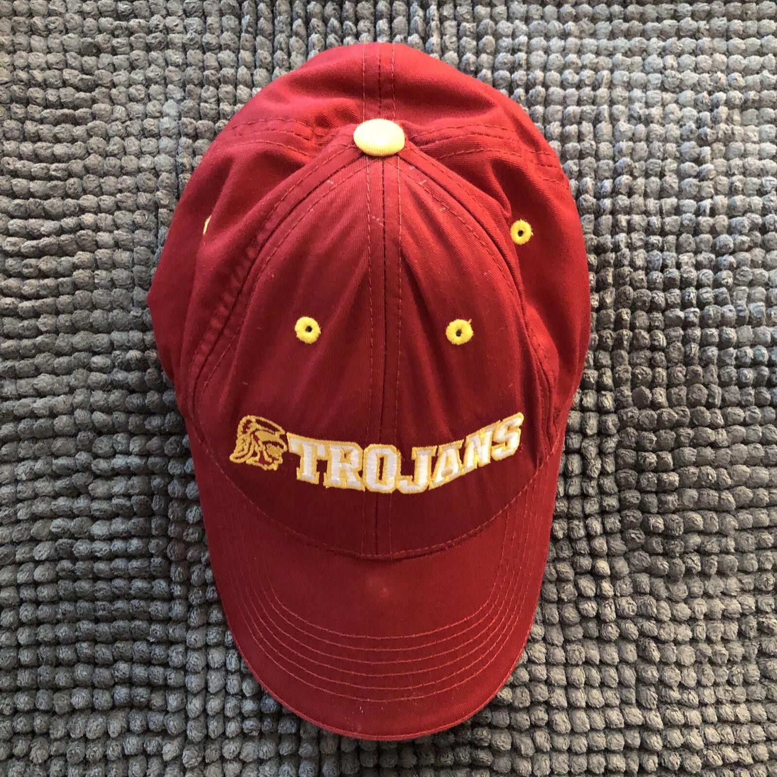 Designer Vintage USC Trojans Captivating Headgear Snapback Red Men Size ONE SIZE - 5 Thumbnail