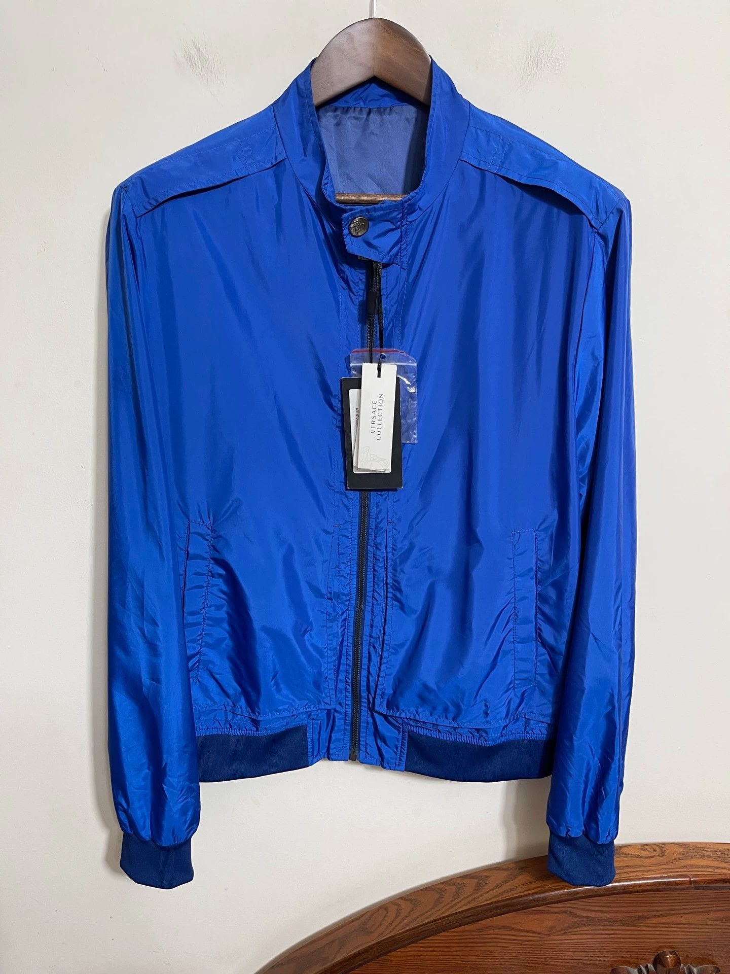 Versace Versace Slim Fit Royal Blue Lightweight Jacket 52 Size US L / EU 52-54 / 3 - 1 Thumbnail