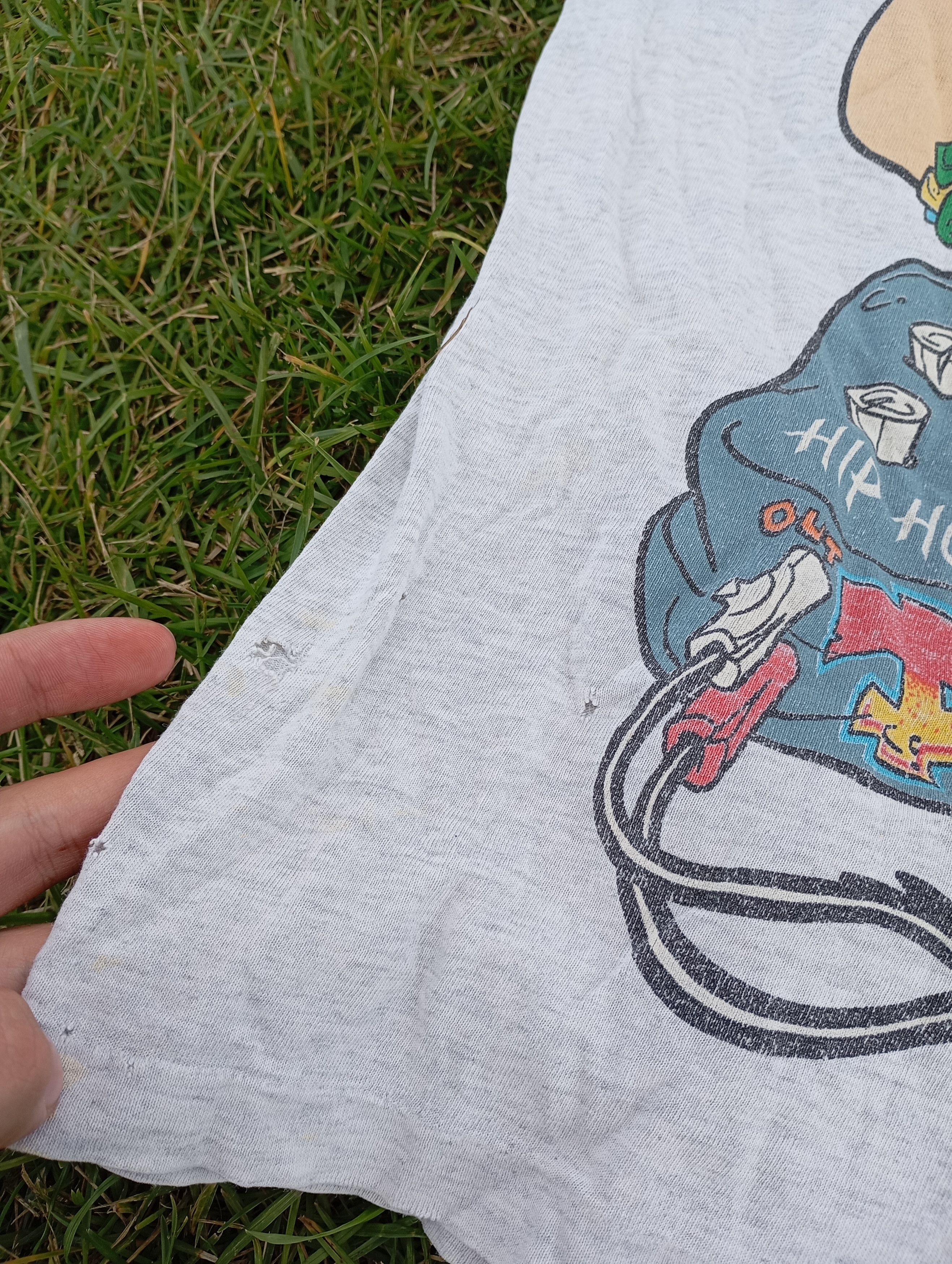 Cartoon Network × Vintage Vintage 90s The Flinstones Fred Bedrock Hip Hop Size US L / EU 52-54 / 3 - 5 Thumbnail