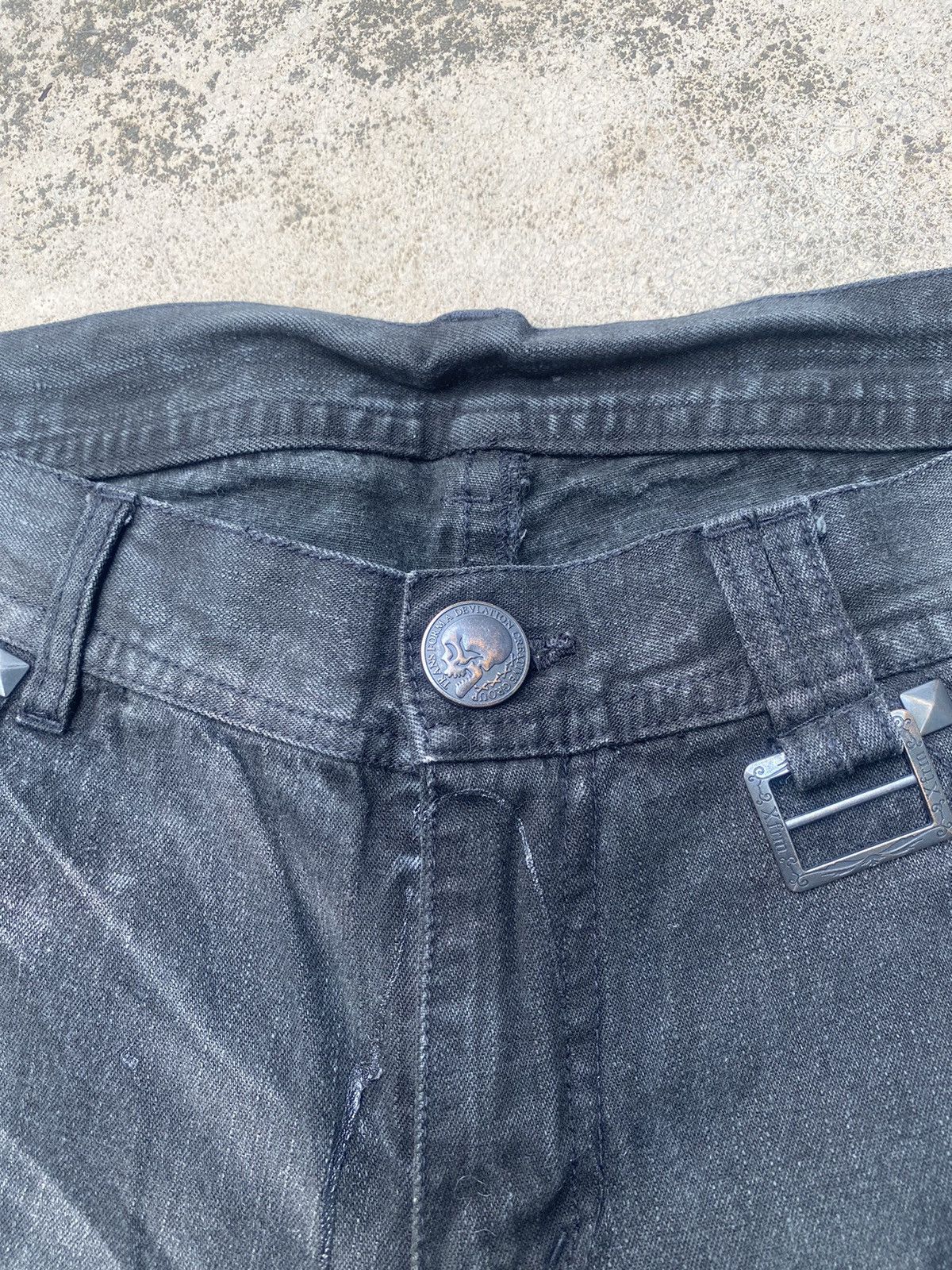 If Six Was Nine × Japanese Brand × Tornado Mart Flare Jeans Xfrm Clawmark Wax Studded Bootcut Size US 34 / EU 50 - 11 Thumbnail