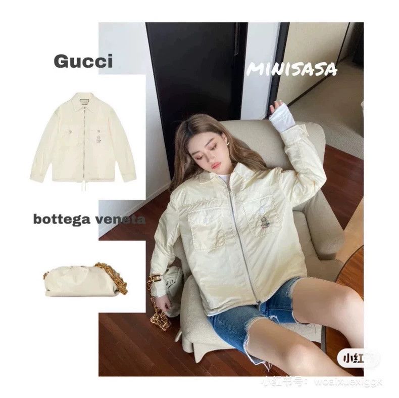 Gucci GucciMilky white cat embroidered lapel long-sleeved jacket Size XXS / US 00 / IT 34 - 6 Thumbnail
