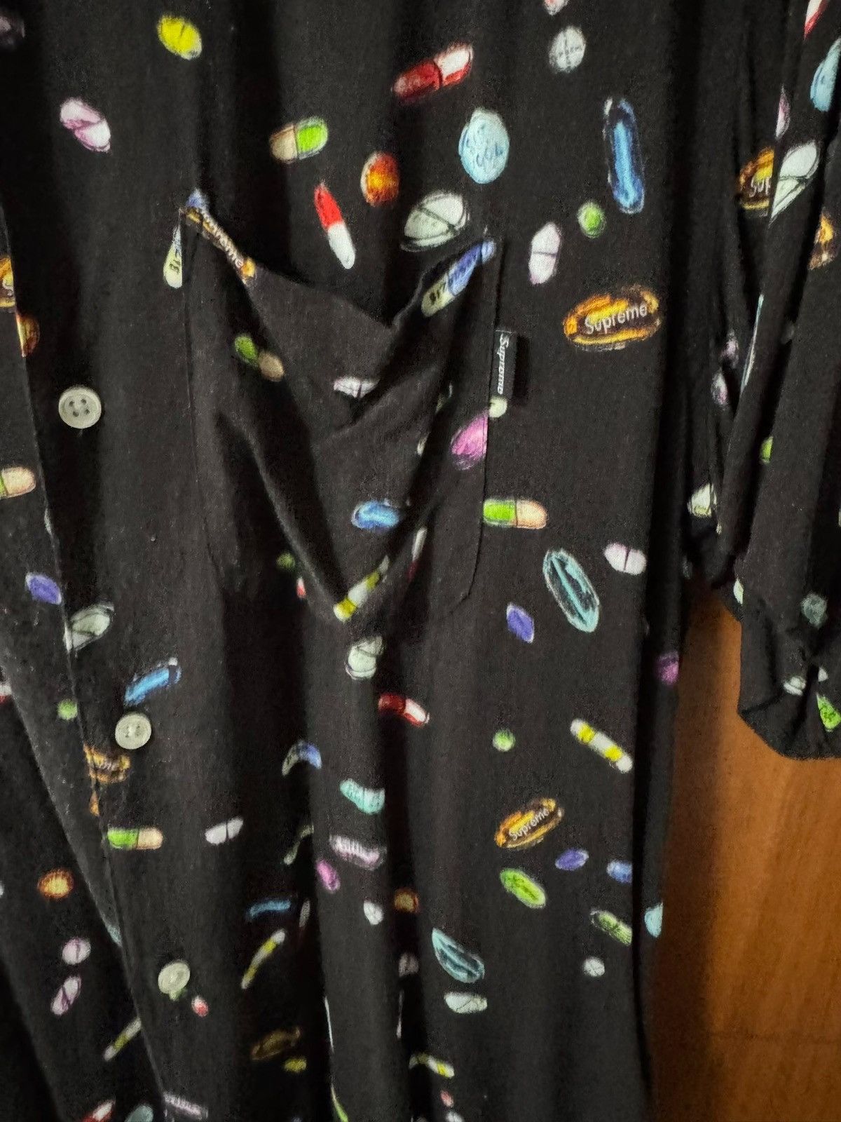 Supreme Supreme Pills Rayon Shirt Size US M / EU 48-50 / 2 - 6 Thumbnail