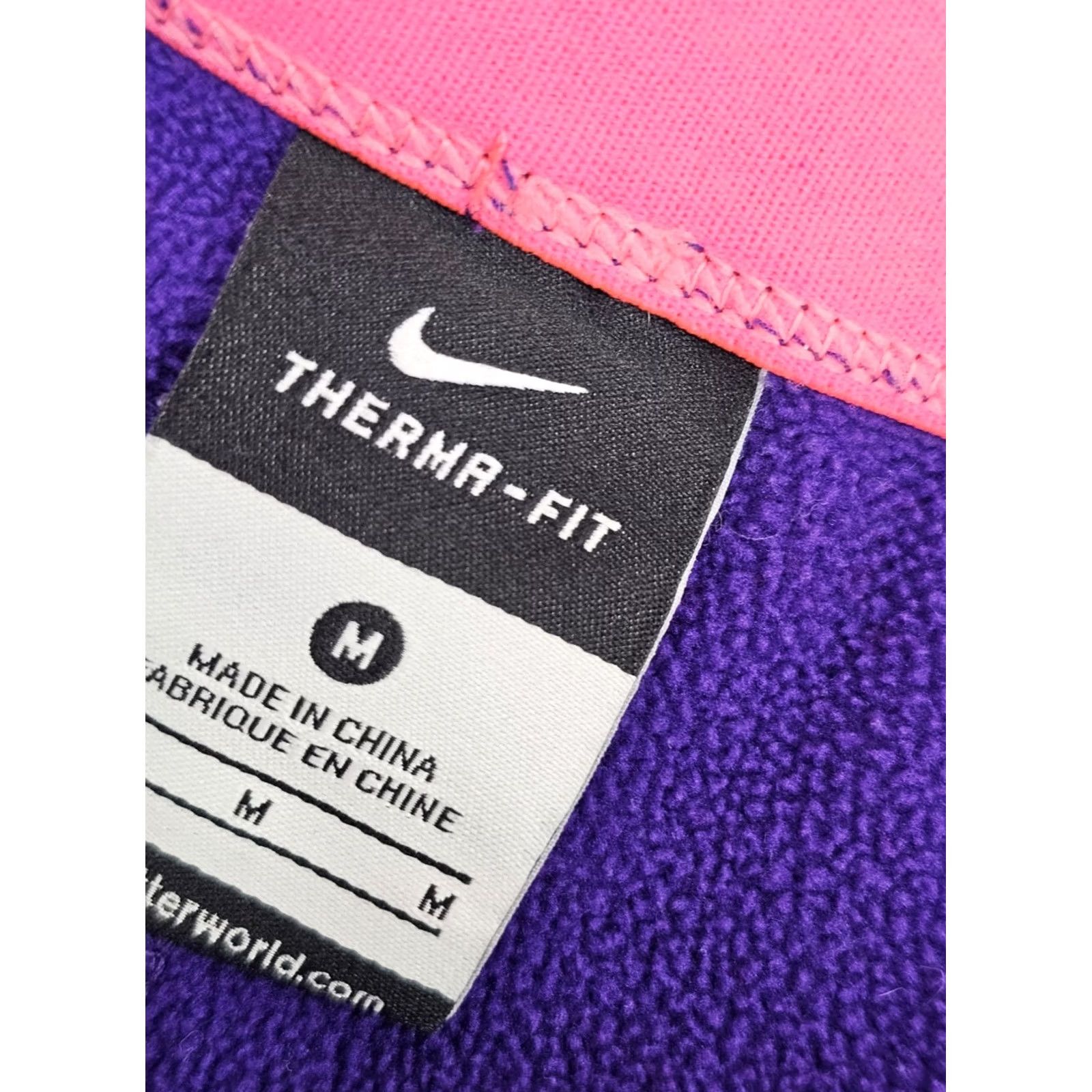 Nike VINTAGE Nike Therma-Fit Sweatpants Women M Purple 30x30 Activewear Nike Therma-Fit Sweatpants Women M Purple 90s Sports Logo Size 32" / US 10 / IT 46 - 7 Thumbnail