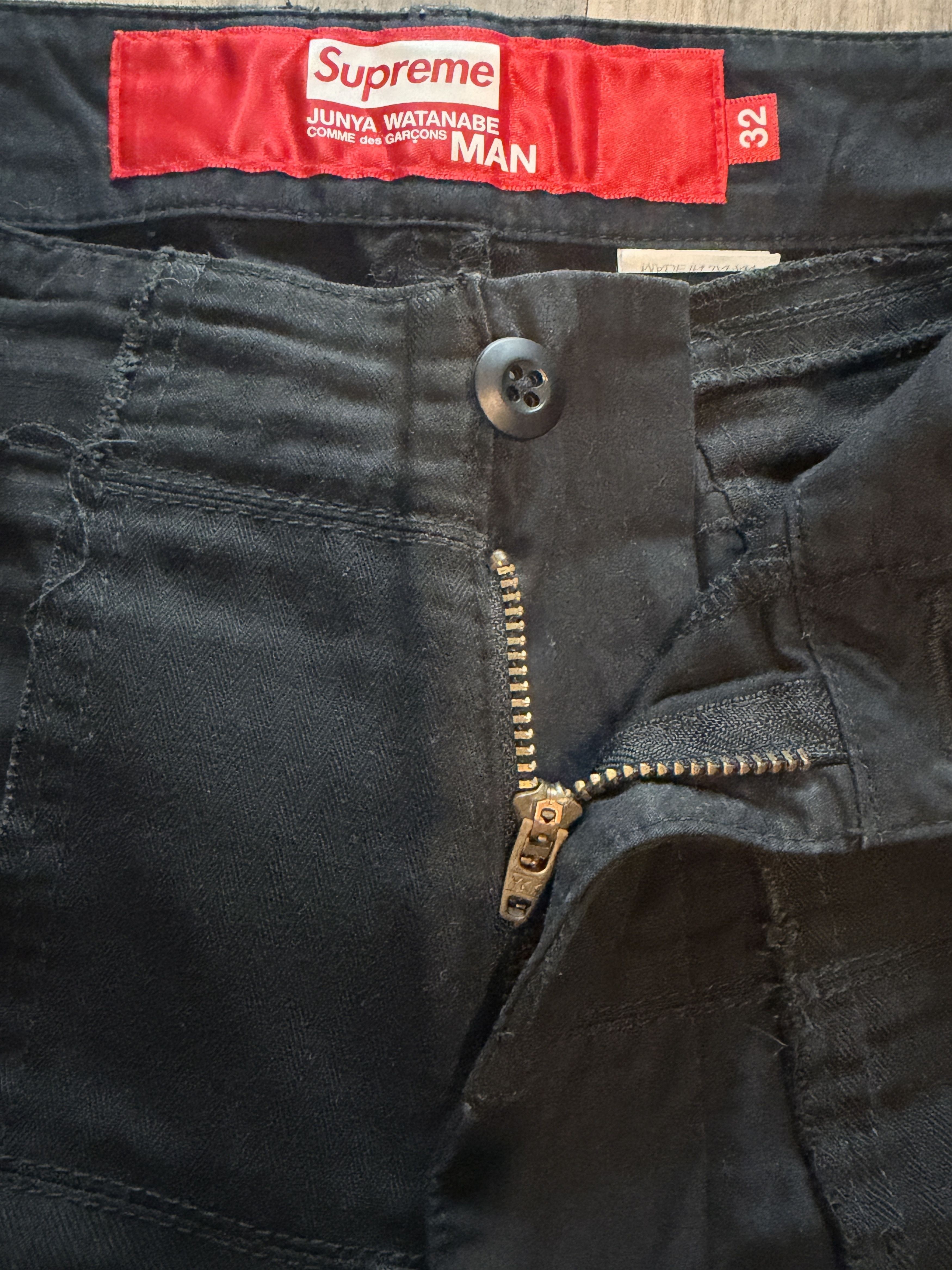 Junya Watanabe × Supreme Supreme CDG MAN Patchwork Cargo Pant Black Size US 32 / EU 48 - 5 Thumbnail