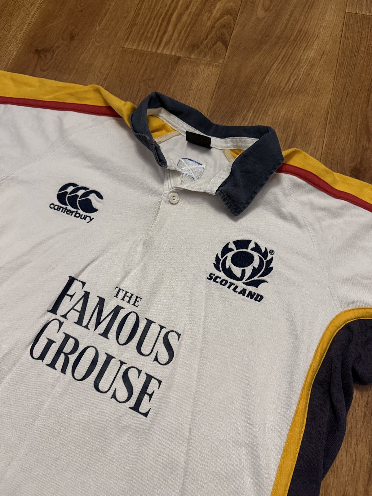 Canterbury of New Zealand Vintage Canterbury Scotland 05/06 Jersey Away Rugby Shirt Size US L / EU 52-54 / 3 - 2 Thumbnail