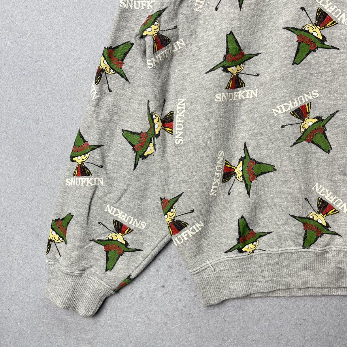 Japanese Brand Vintage Moomin Snufkin AOP Polo Sweatshirt Size US M / EU 48-50 / 2 - 5 Thumbnail