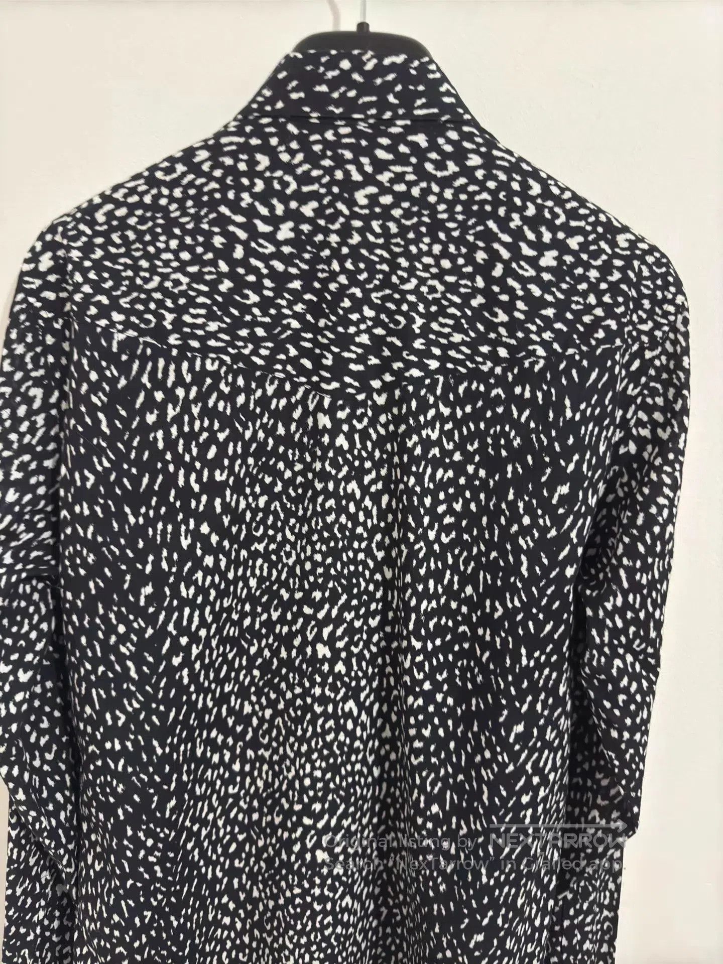 Saint Laurent Paris Black Patterned Long Sleeve Button. Size US S / EU 44-46 / 1 - 4 Thumbnail