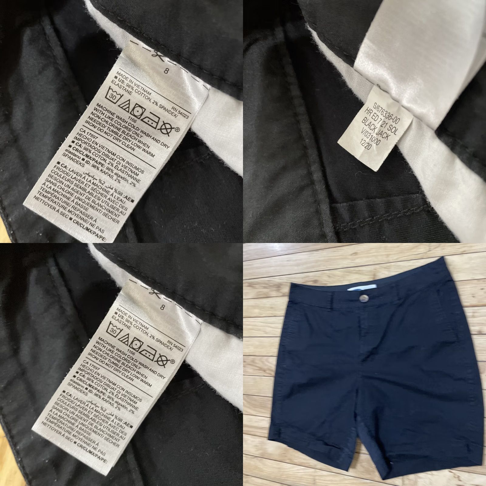 Old Navy VINTAGE OLD NAVY Everyday Short High Rise Womens 8 Black Jack Sol Stretch Casual 8 Size 30" / US 8 / IT 44 - 8 Thumbnail