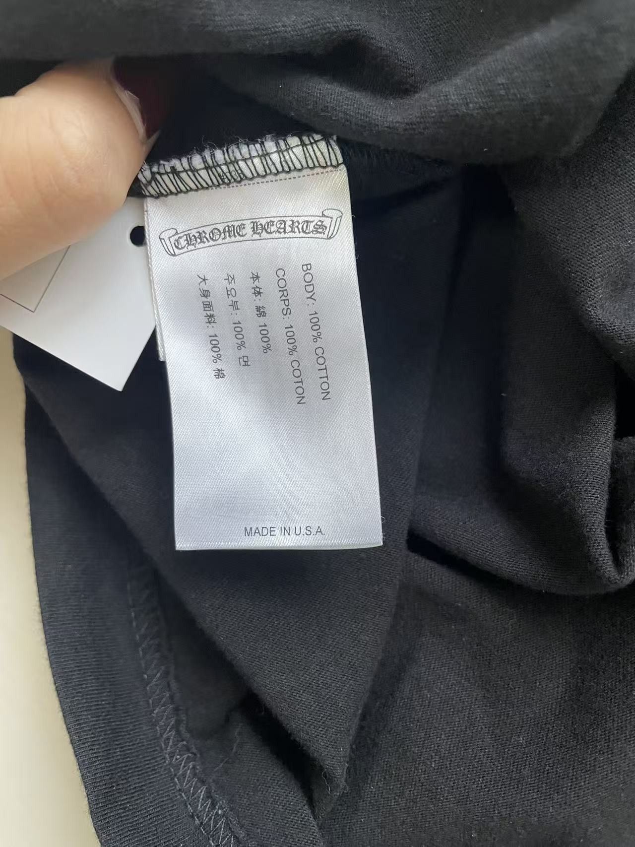 Chrome Hearts Chrome Hearts Blue 1988 Neck Logo Long Sleeve T-Shirt Tee Size US XL / EU 56 / 4 - 9 Thumbnail