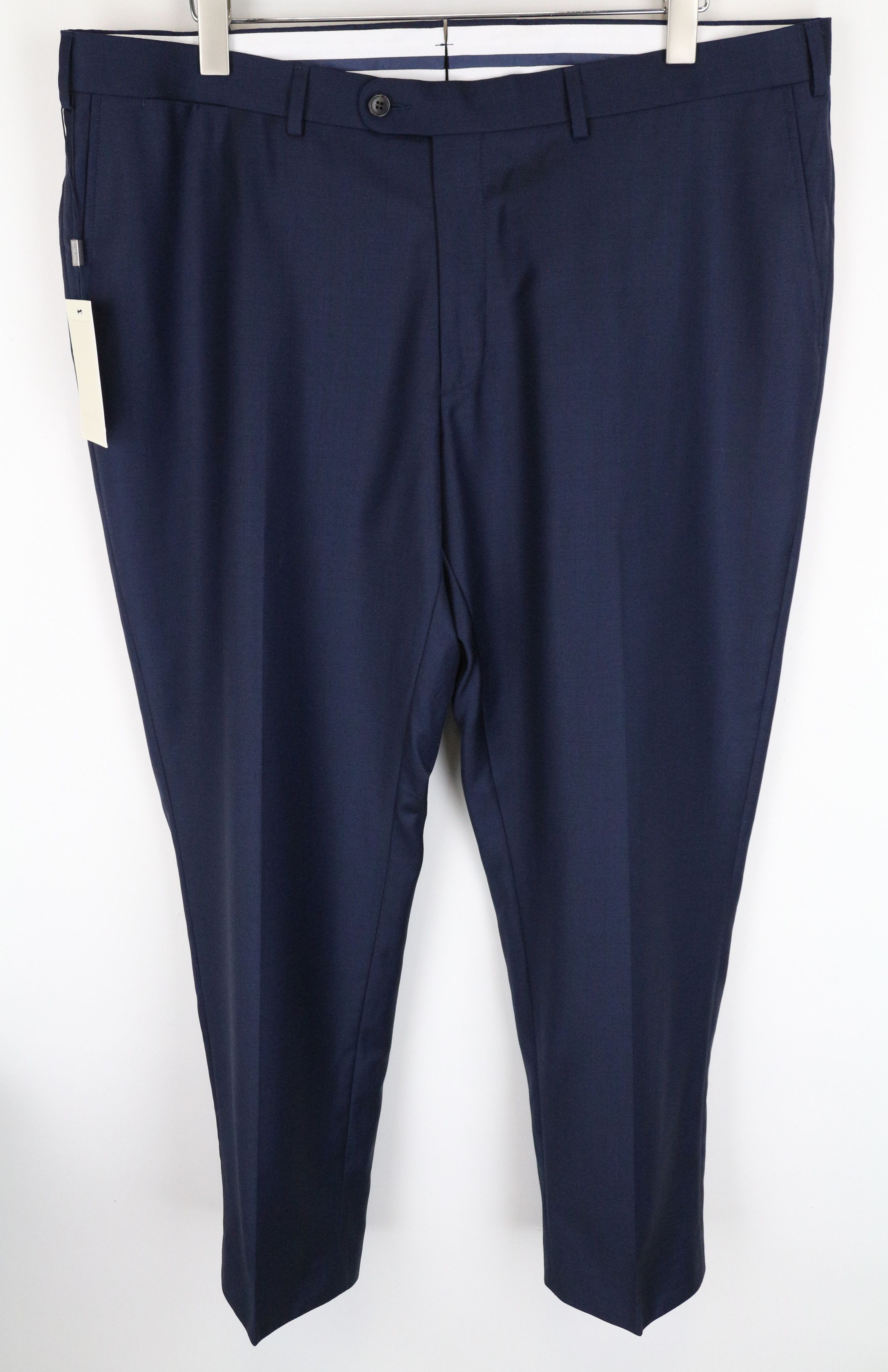 Suitsupply UK44S Pleated Classic Blue Wool Trousers 61393 Size 44S - 1 Thumbnail