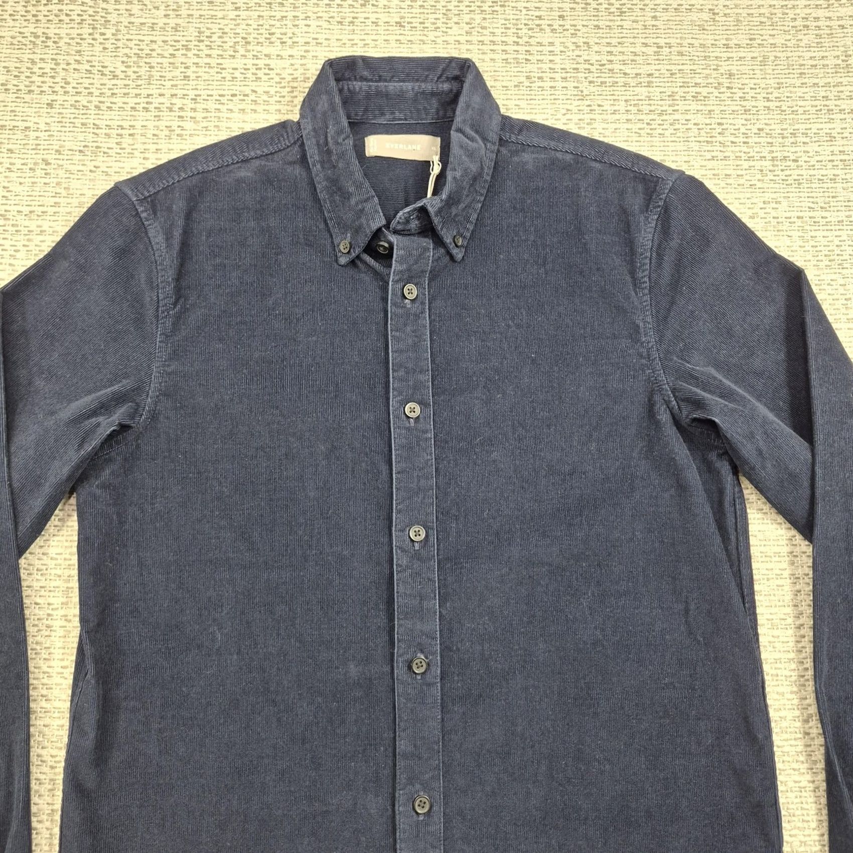 Everlane Everlane Button Up Shirt Mens XS Navy Corduroy Long Sleeve Slim Fit Casual Size US XS / EU 42 / 0 - 4 Thumbnail