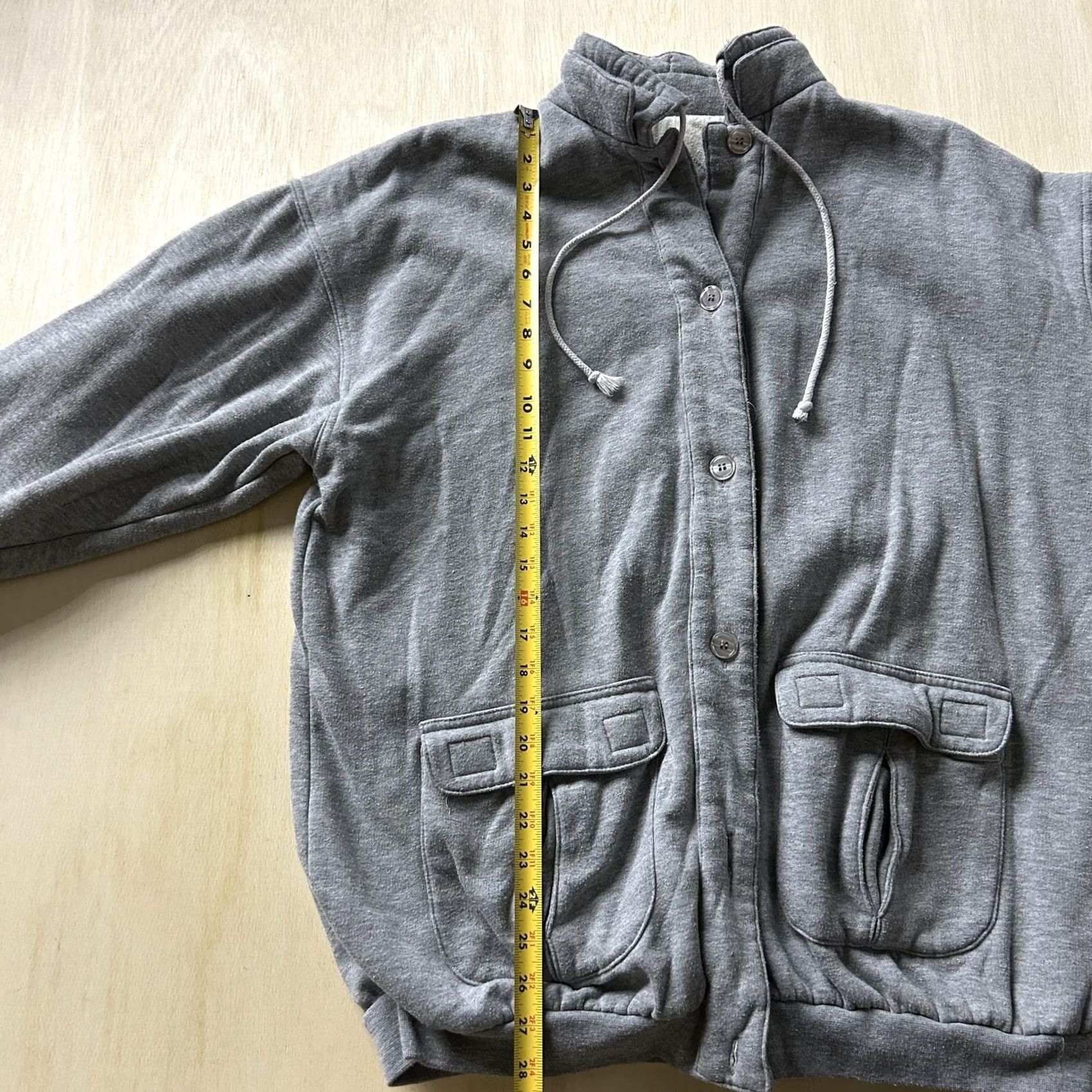 Vintage Vintage Windsor Bay Jacket Womens 16W Gray Fleece Lined Button Front Casual Size XXL / US 16-18 / IT 52-54 - 4 Thumbnail