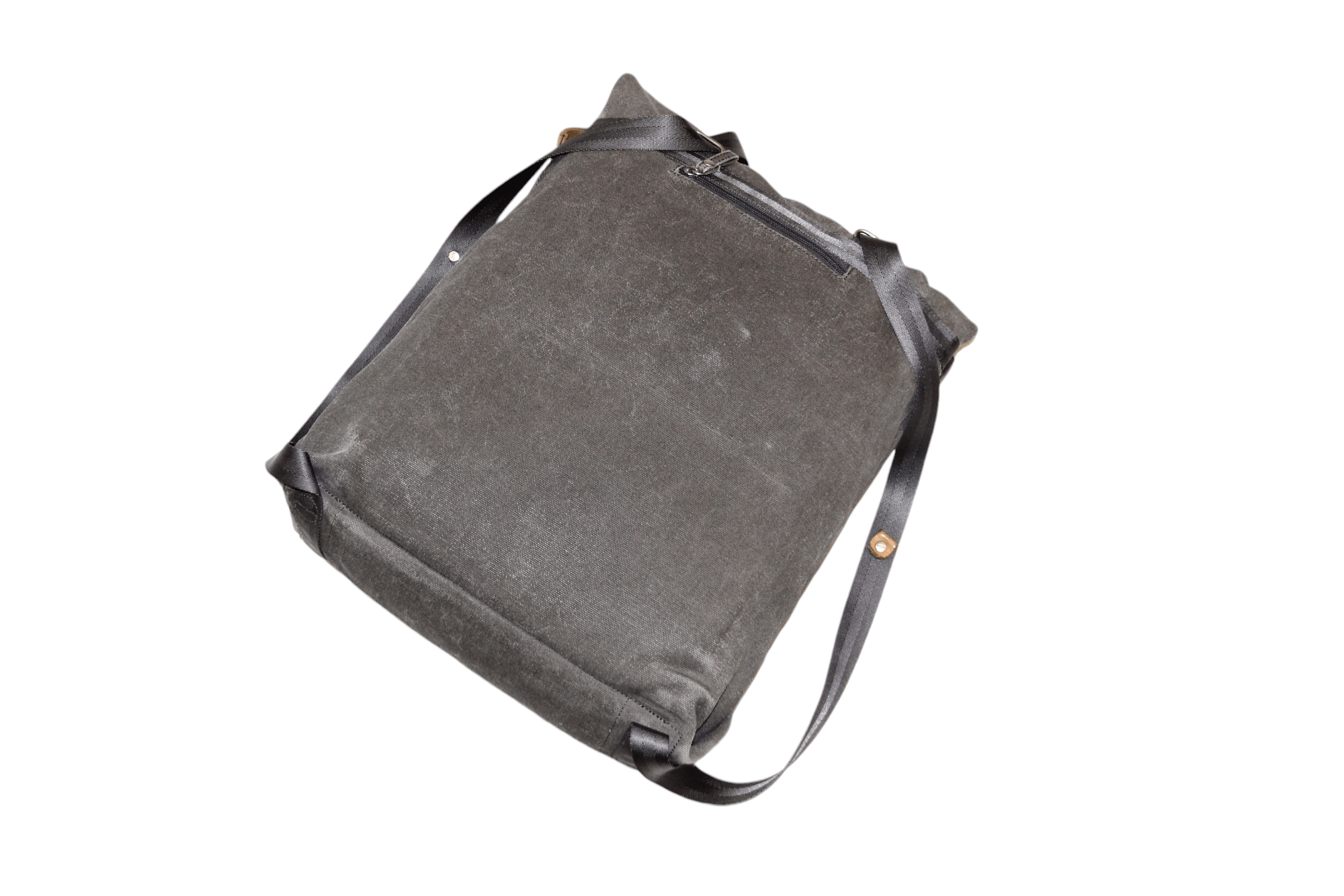 QWSTION Qwstion Canvas Day Tote-Organic Washed Grey. Laptop bag Size ONE SIZE - 2 Thumbnail