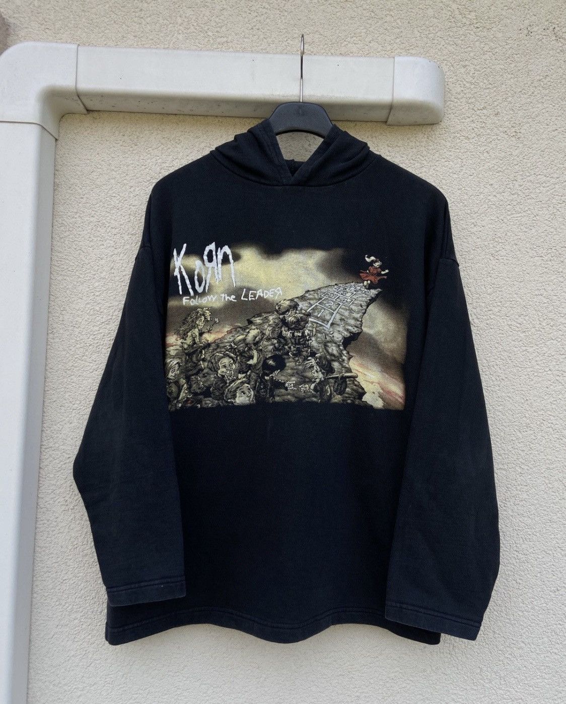 Band Tees Vintage Korn Follow The Leader Hoodie metal rock rare opium Size US L / EU 52-54 / 3 - 1 Thumbnail