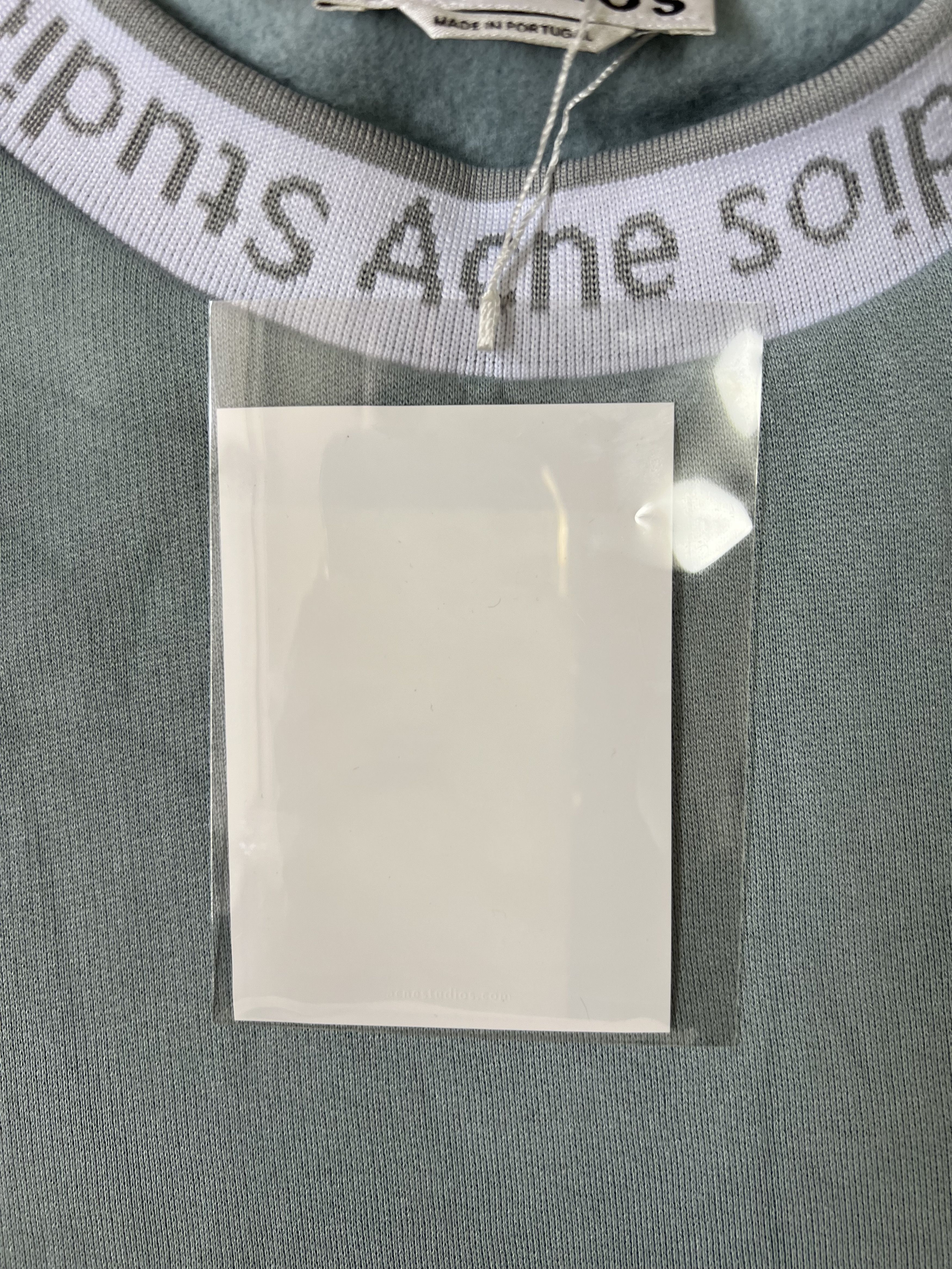Acne Studios 💚 Acne Studios Mint Logo Crewneck Large NEW Size US L / EU 52-54 / 3 - 6 Thumbnail