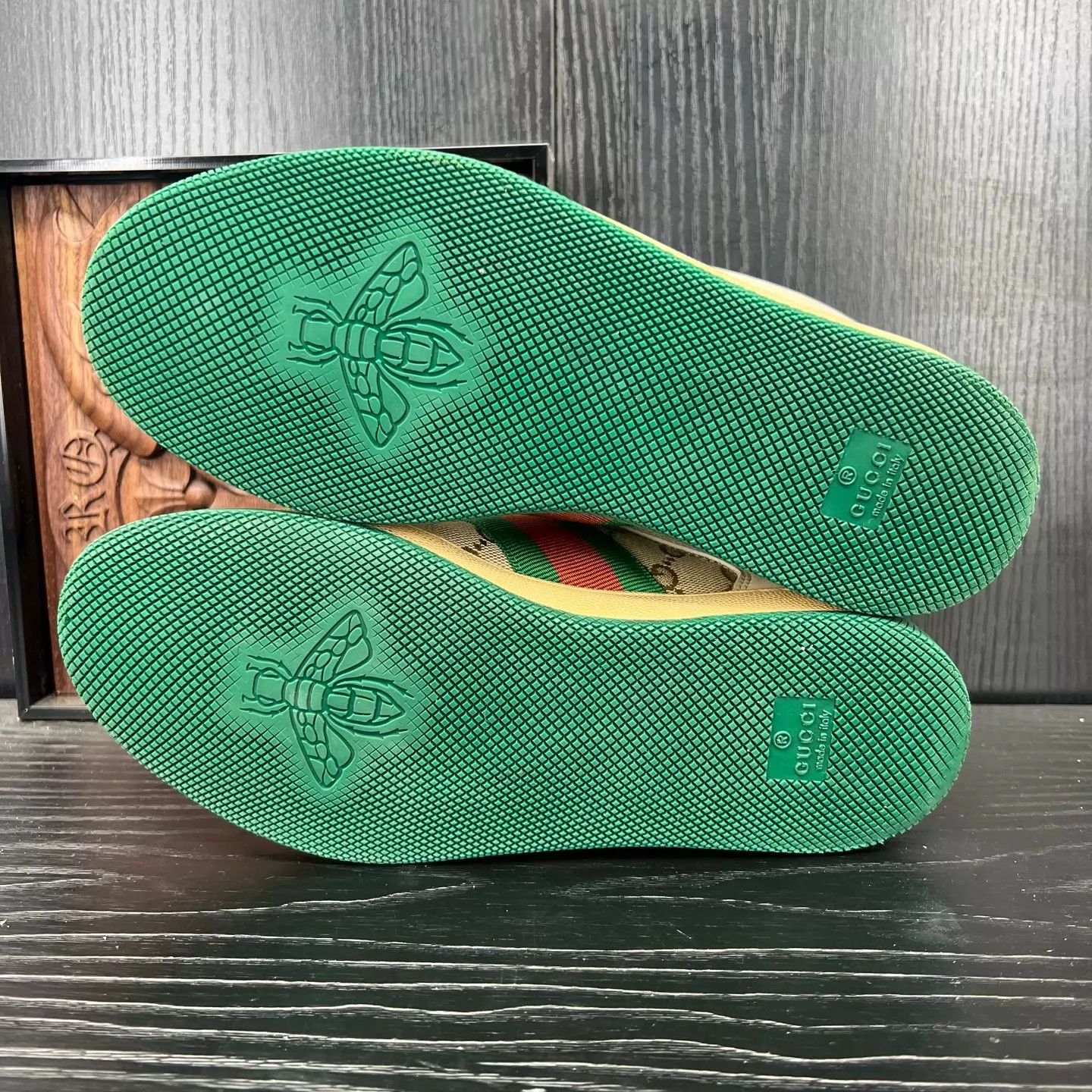 Gucci Gucci Distressed Sneaker Gray Green Women's 36 Worn Once Size US 5.5 / IT 35.5 - 4 Thumbnail