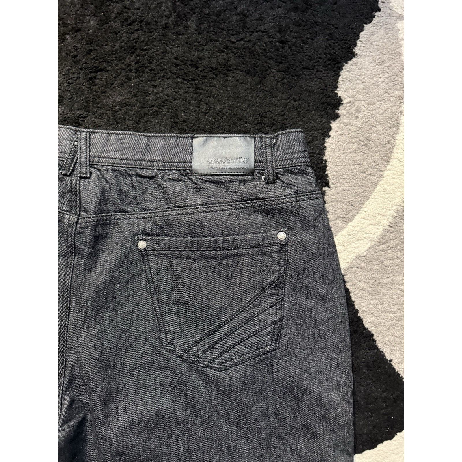 Akademiks Akademiks Baggy Fit Denim Jeans 42x32 Gray Y2K Streetwear Size US 42 / EU 58 - 3 Thumbnail