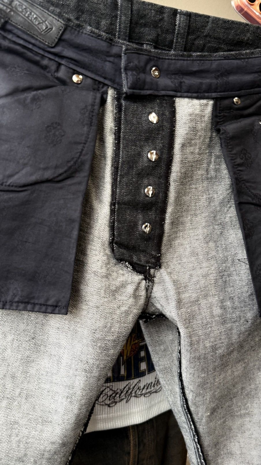 Chrome Hearts Chrome Hearts Multi Star Patch Selvedge Jeans Size US 31 - 17 Thumbnail