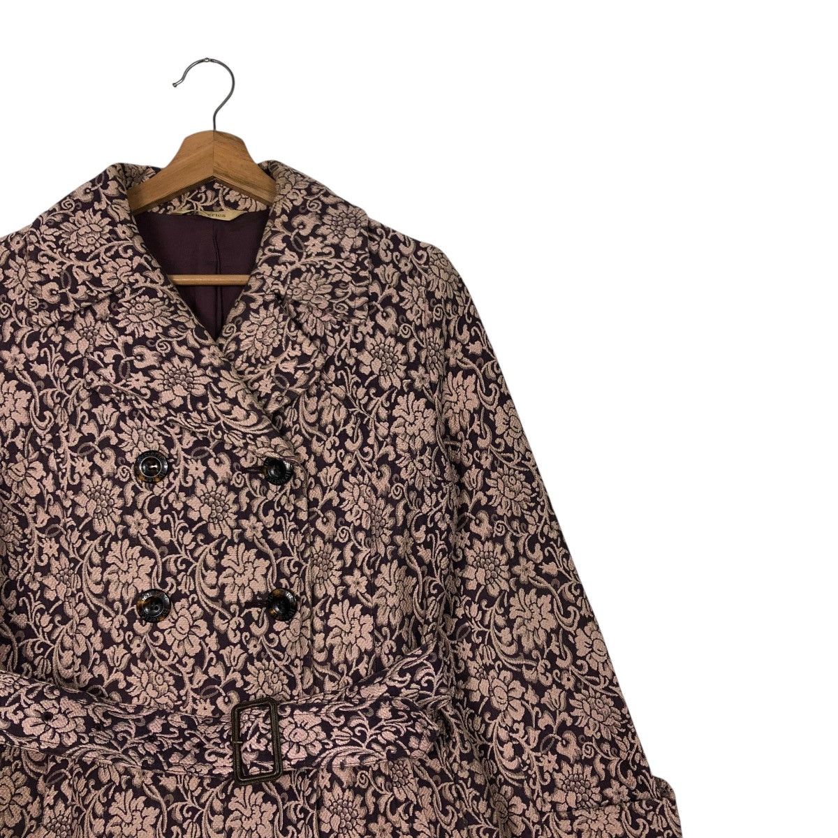 Hysteric Glamour 🔥VINTAGE LONG JACKET HYSTERIC GLAMOUR DOUBLE COLLAR FLORAL Size M / US 6-8 / IT 42-44 - 9 Thumbnail