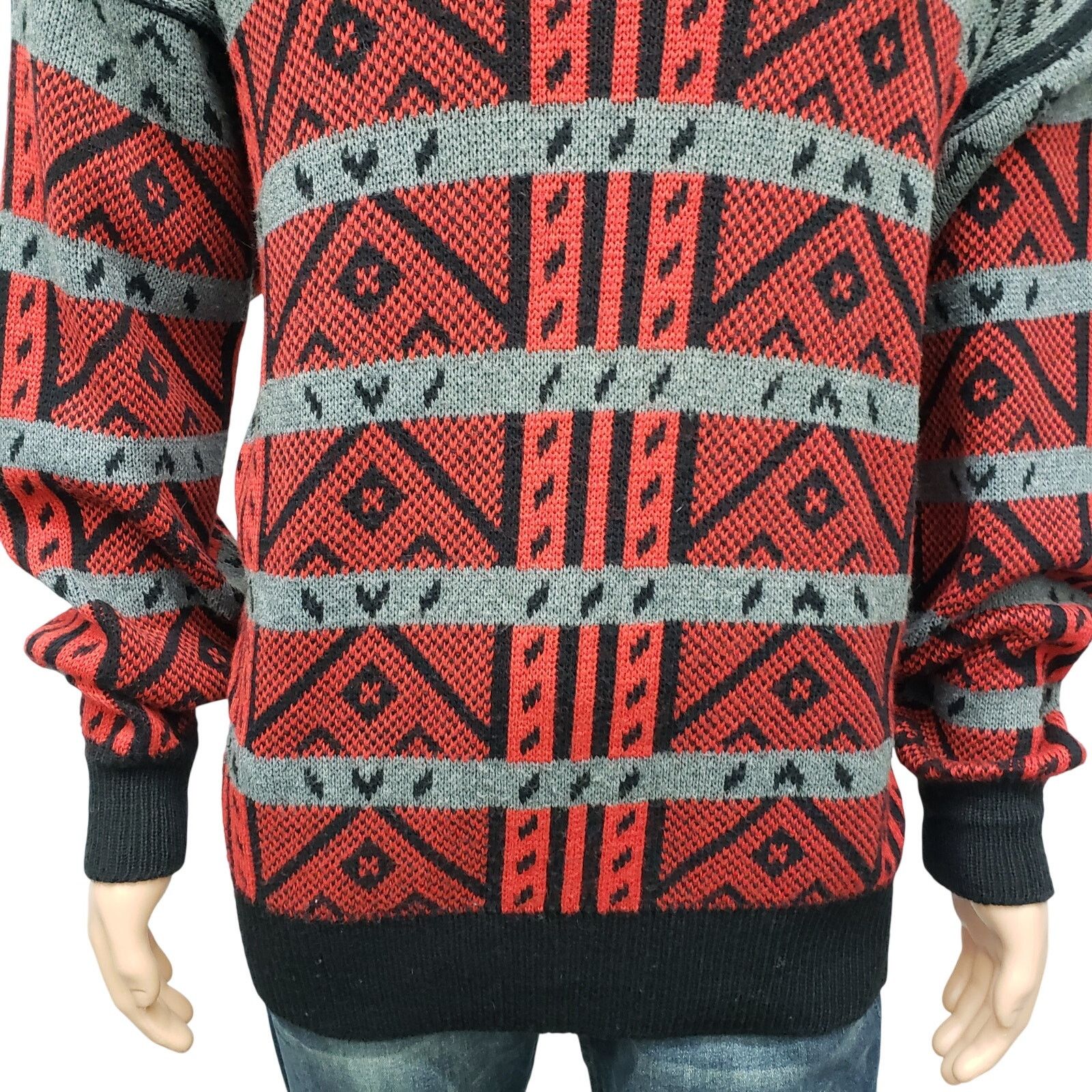 Vintage Made in USA 80s Sweater Lido Sports Wool Blend V-Neck XL Size US XL / EU 56 / 4 - 5 Thumbnail