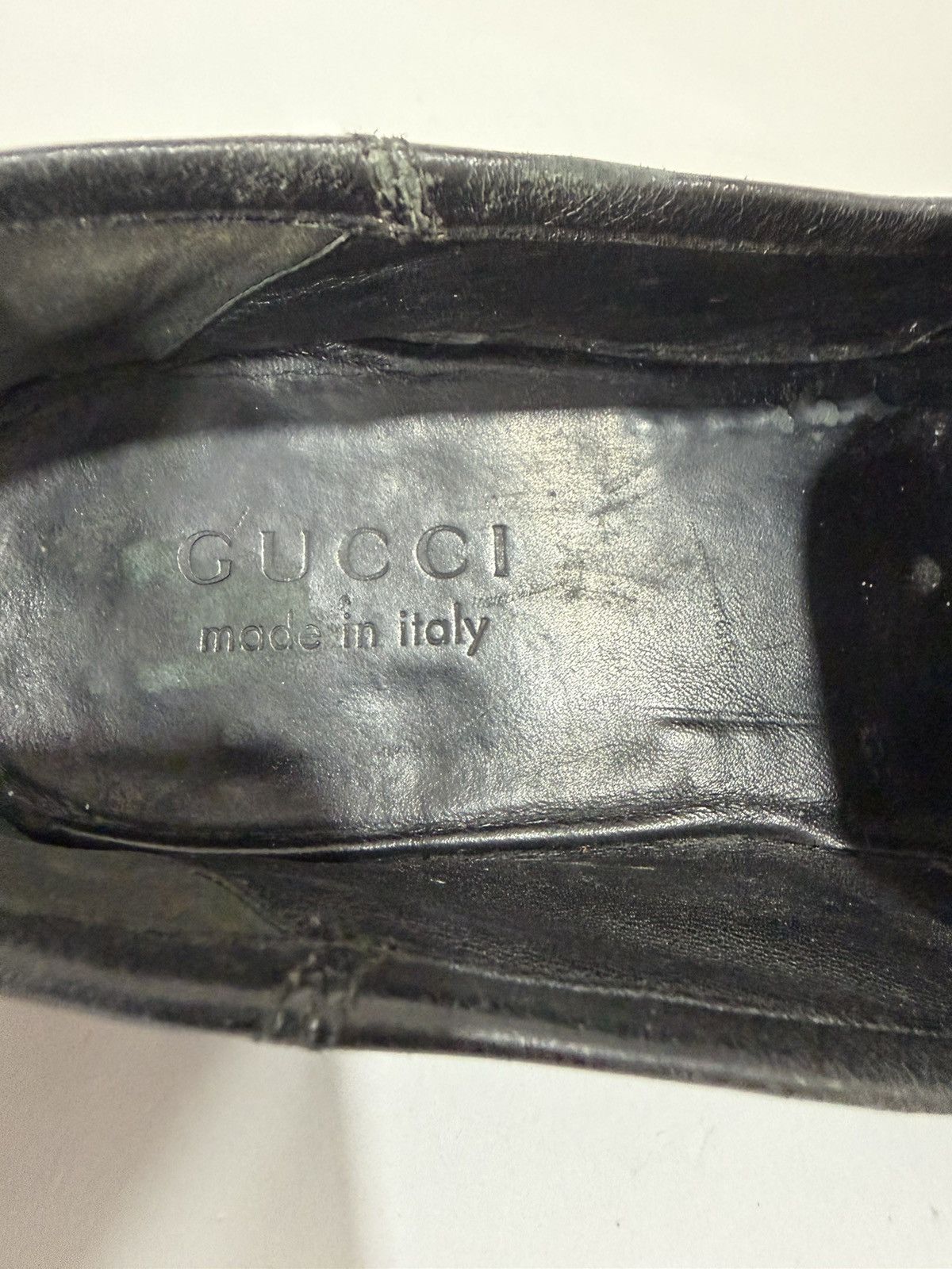 Gucci Gucci Black Leather Embroidered Brixton Horsebit Loafers Size US 9 / EU 42 - 9 Thumbnail