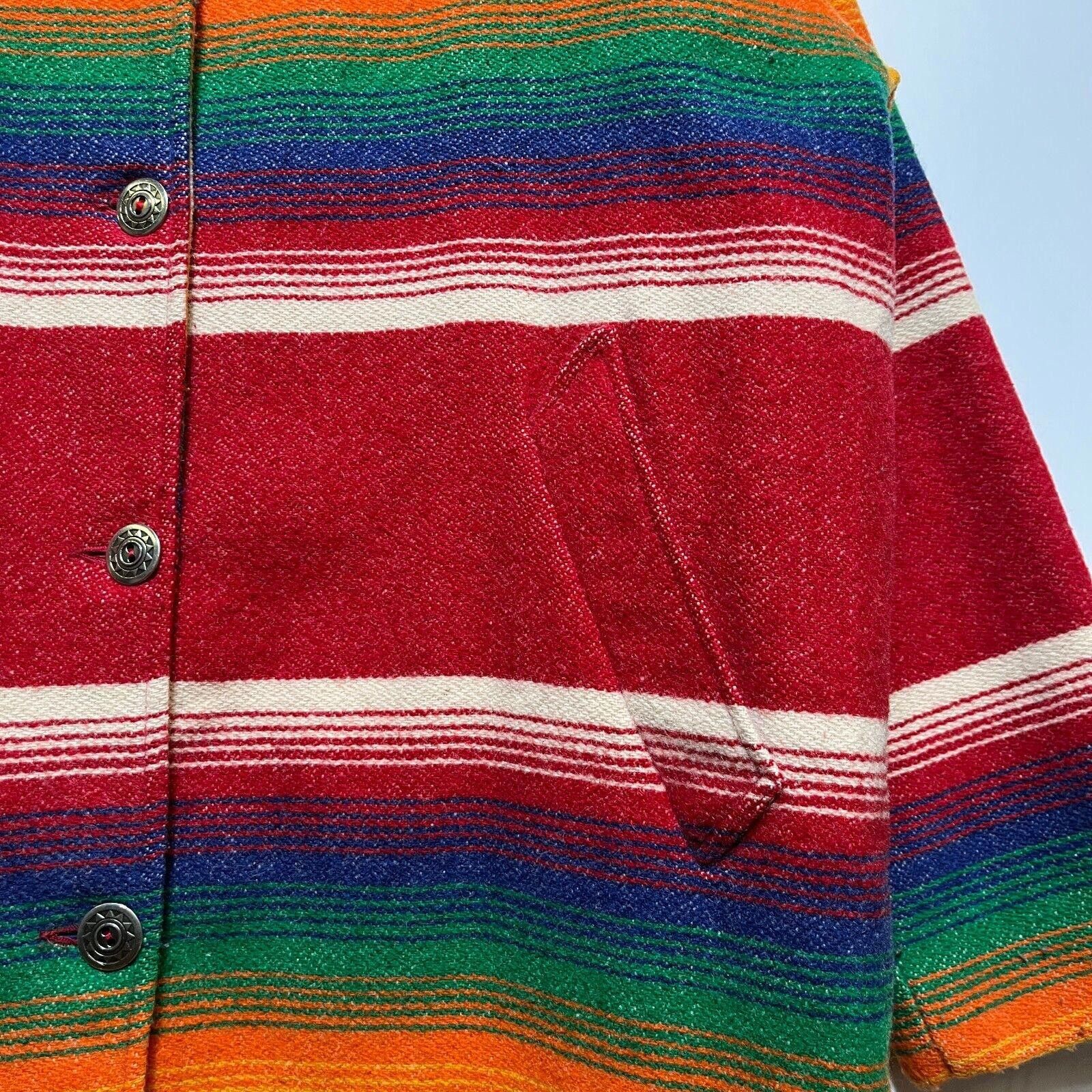 Vintage × Woolrich Woolen Mills Vintage 90s Woolrich Wool Overcoat XL Saltillo Serape Size US XL / EU 56 / 4 - 7 Thumbnail
