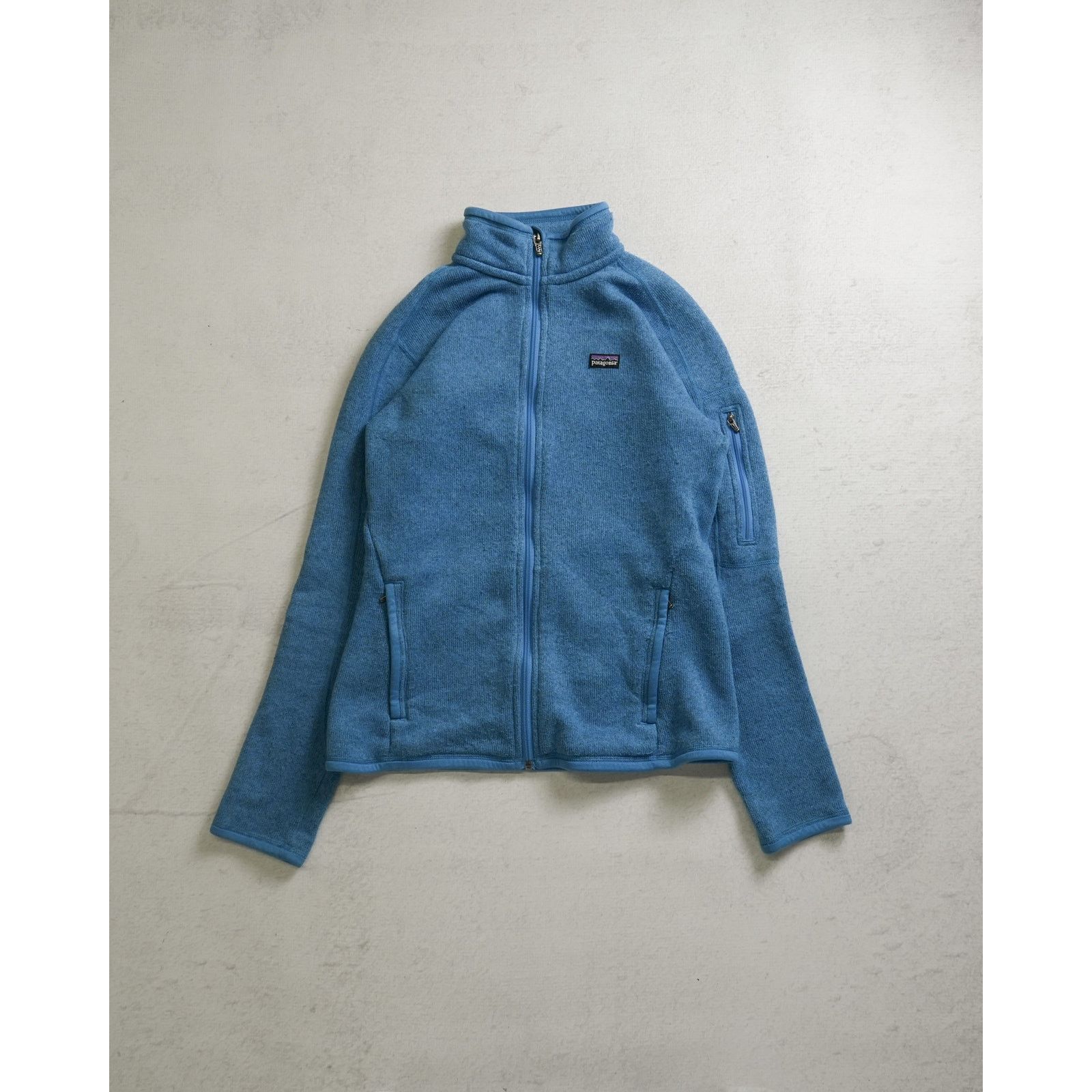 Patagonia Vintage 90s Patagonia Blue Zip-Up Sweatshirt - Women's Small Size S / US 4 / IT 40 - 1 Thumbnail