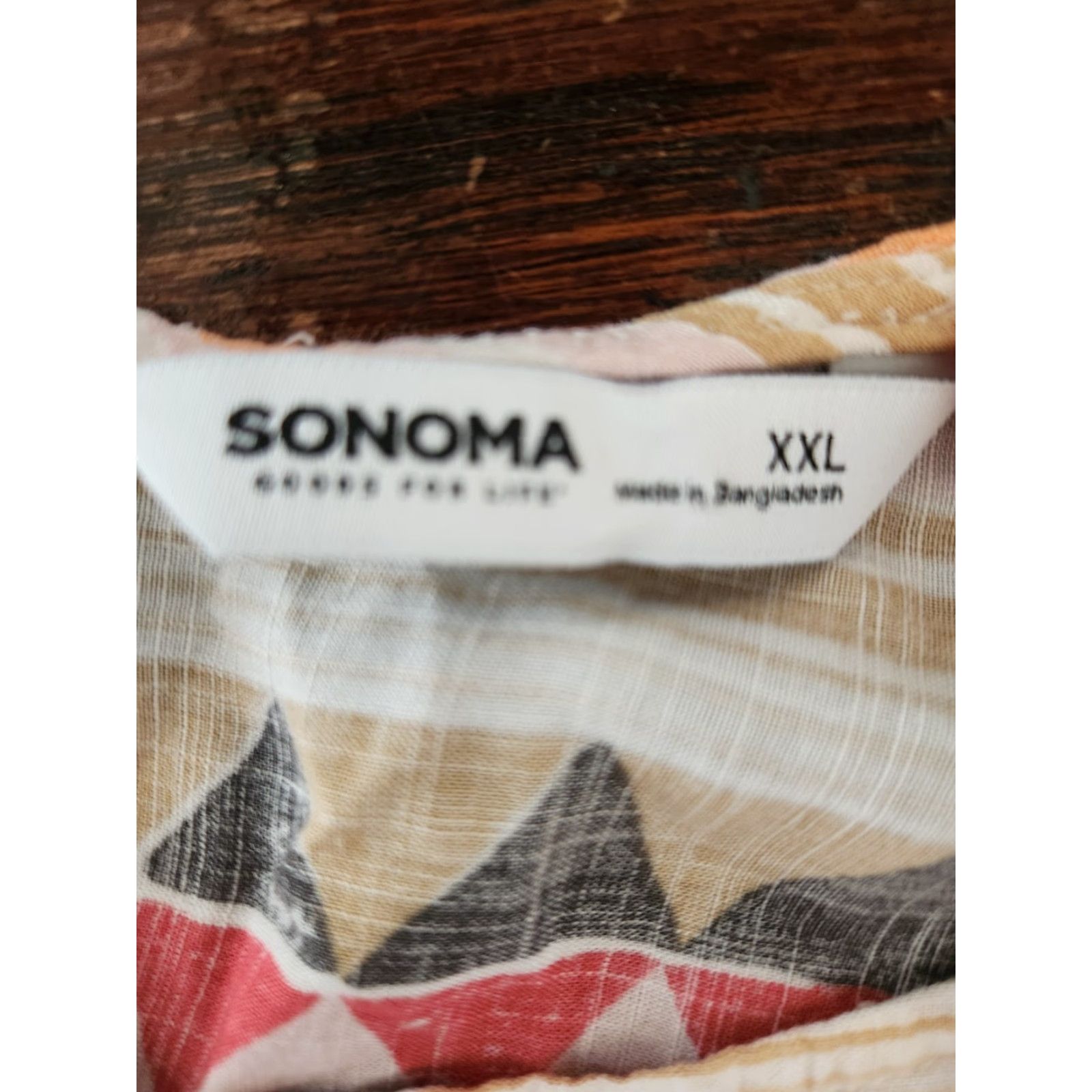 Vintage VINTAGE Sonoma Aztec Stripe Cap Sleeve Top Blouse Boho 2X XXL Size XXL / US 16-18 / IT 52-54 - 5 Thumbnail