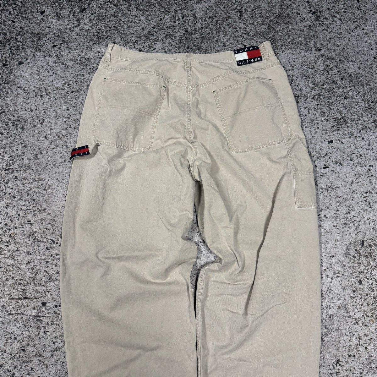 Vintage Vintage Tommy Hilfiger Tan Khaki Carpenter Pants ERD Grunge Size US 40 / EU 56 - 6 Thumbnail