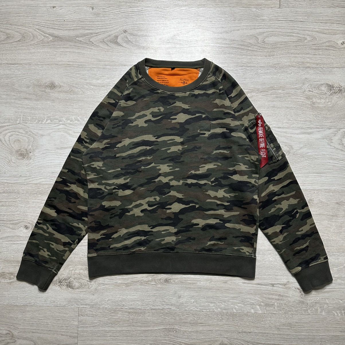 Alpha Industries Alpha Industries Camo sweatshirt - XL Size US XL / EU 56 / 4 - 1 Thumbnail