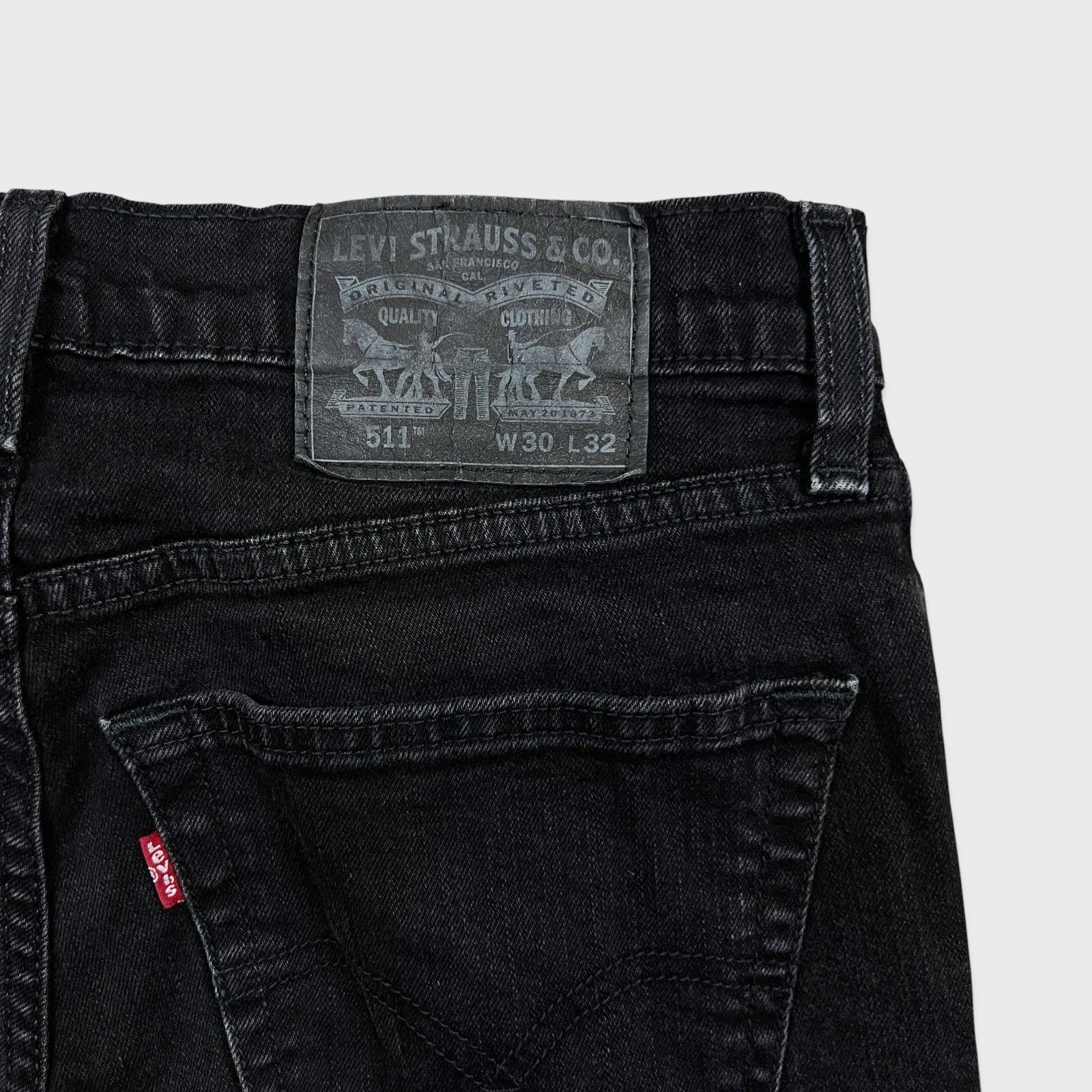 Levi's Levi's 511 Jeans 30x30 Slim Fit Mid Rise Stretch Denim Pants Size US 30 / EU 46 - 7 Thumbnail