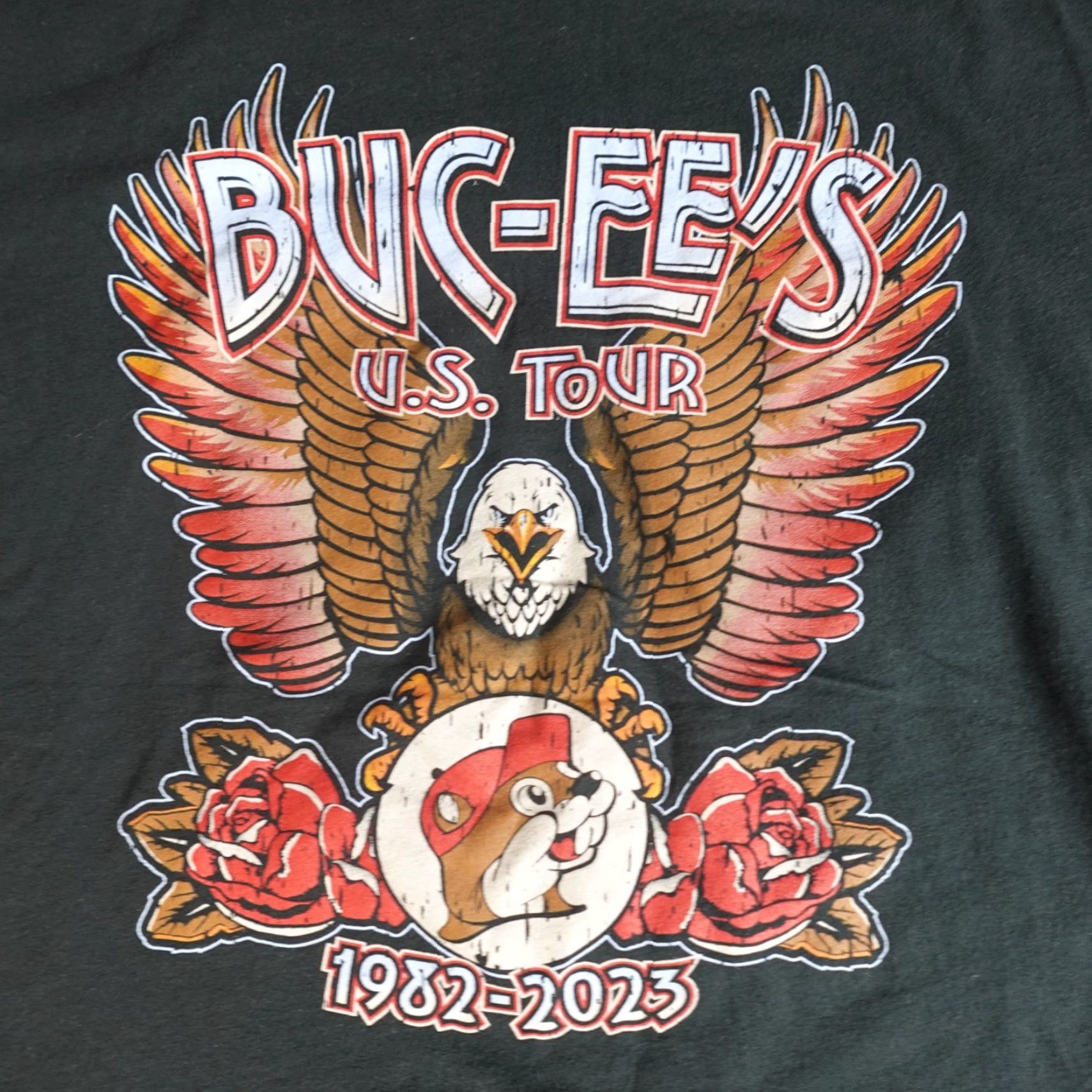 Vintage Buc-Ee's Shirt Large Black Double-Sided World Tour Men T-Shirt Crew Neck Short Sleeve Graphic Print Size US L / EU 52-54 / 3 - 2 Thumbnail