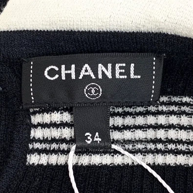 Chanel Chanel Colour-blocked striped bow decoration doll collar s Size XXS / US 00 / IT 34 - 6 Thumbnail