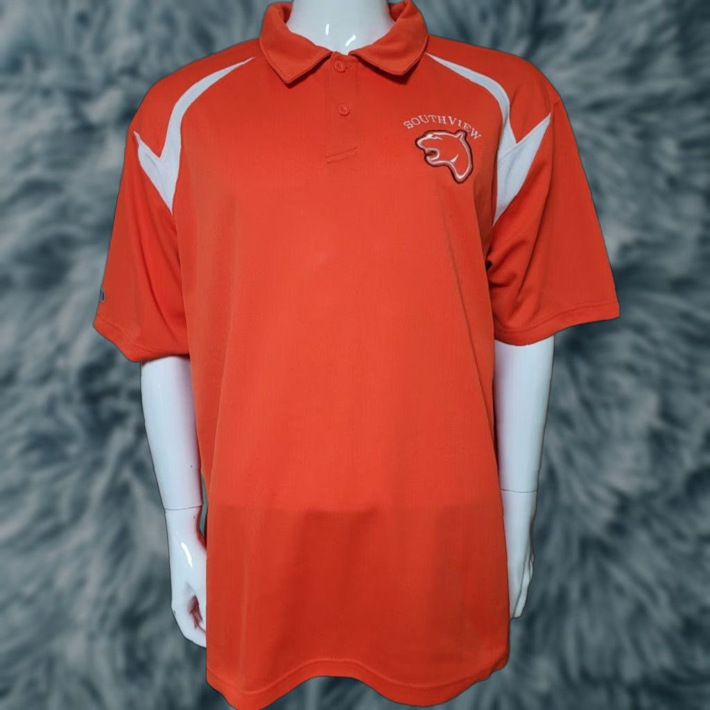 Holloway Sylvania Southview Cougars High School Polo Shirt 2XL XXL Holloway Orange Athletic Men Polo Shirt Size US XXL / EU 58 / 5 - 1 Thumbnail