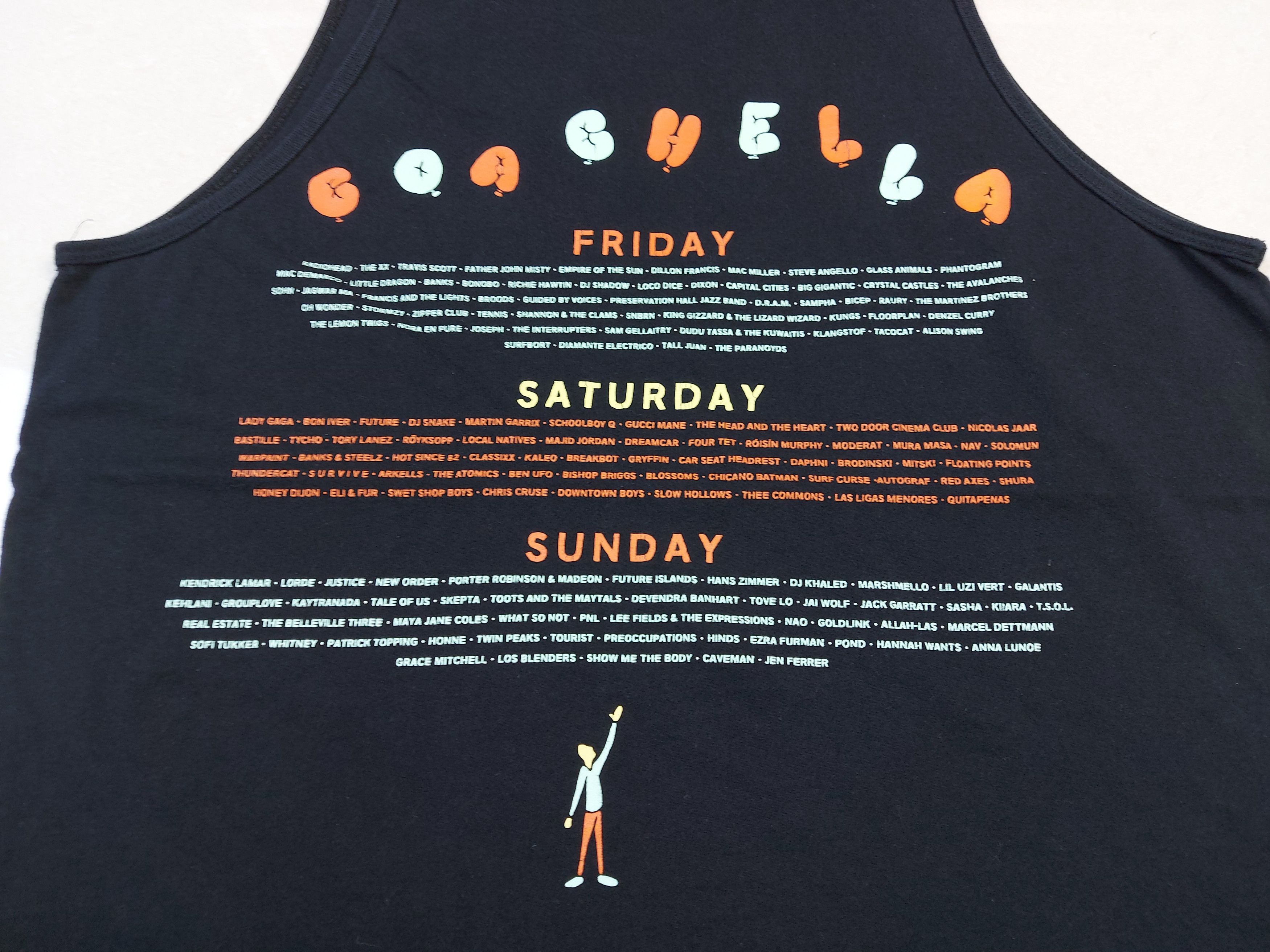 Band Tees Coachella 2017 Balloons Art Line Up Double-Sided Tank Top Size US M / EU 48-50 / 2 - 7 Thumbnail