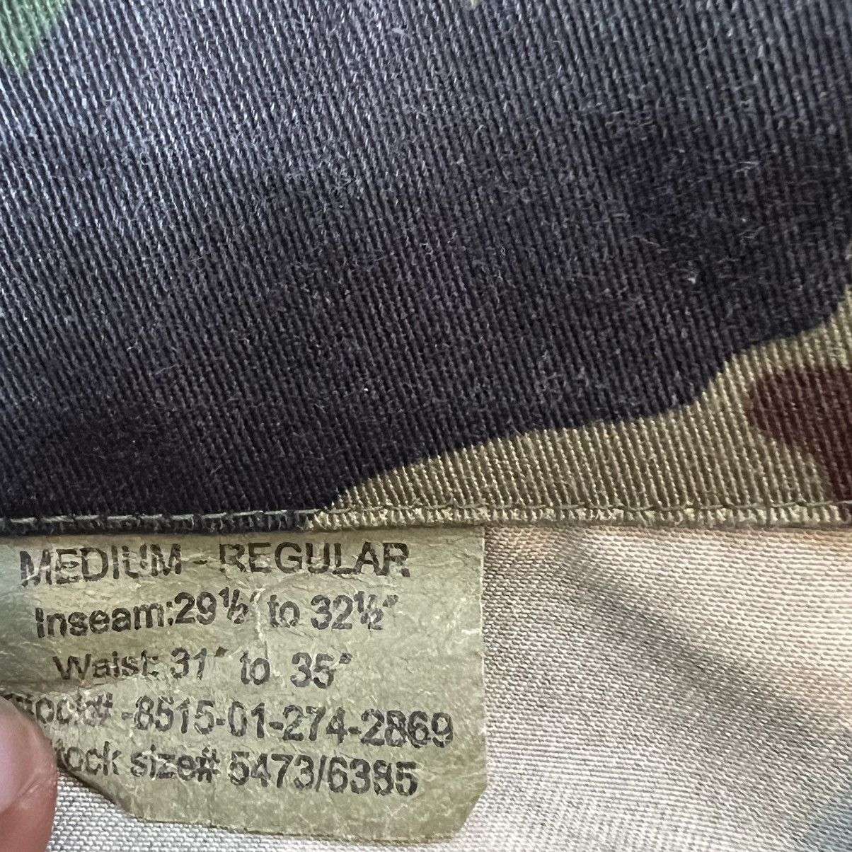 Vintage Military Issued Camouflage Camo Print Cargo Utility Pants Size US 35 - 4 Thumbnail