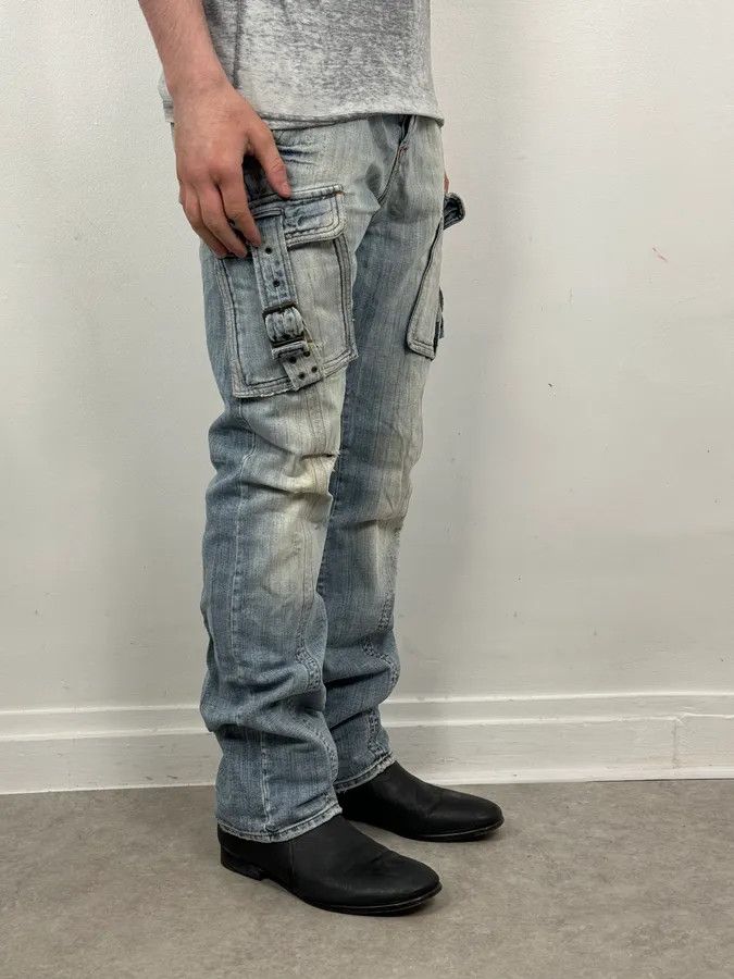 Just Cavalli AW2006 Cavalli Cargo Blue Denim Jeans Size US 33 - 3 Thumbnail