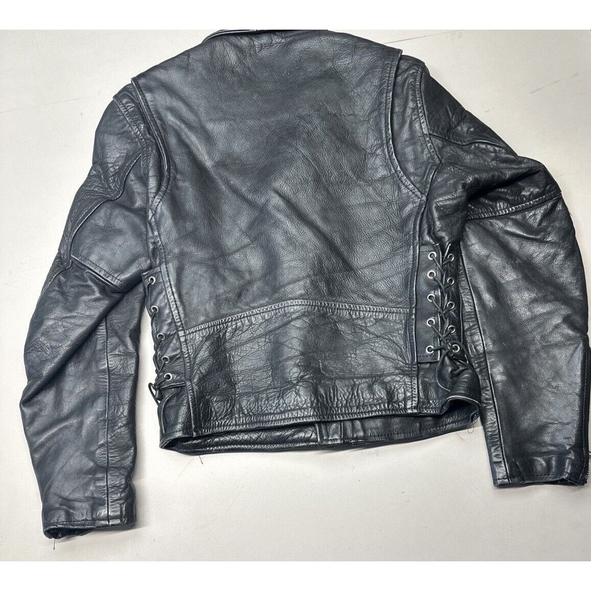 Other STAR U.S.A Double Leather - Riders Motorcycle Jacket - Men S Size US M / EU 48-50 / 2 - 2 Thumbnail