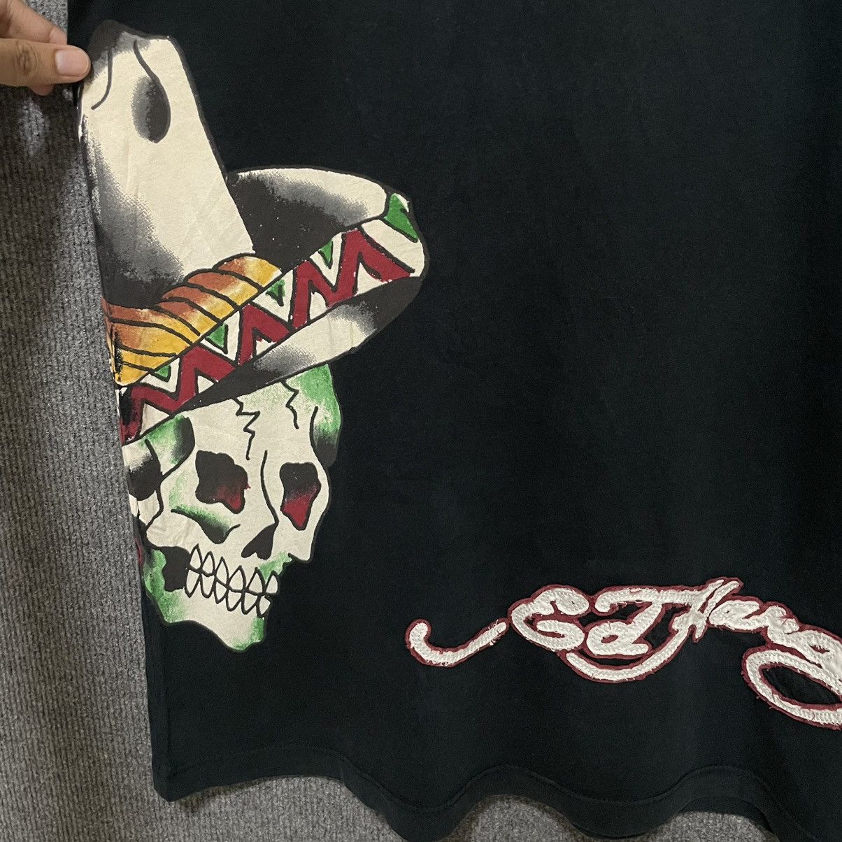 Christian Audigier Don Ed Hardy By Christian Audigier Death or Glory T Shirt Size US L / EU 52-54 / 3 - 2 Thumbnail