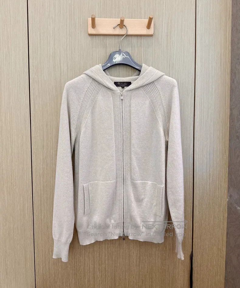 Loro Piana Loro Piana Small cashmere zippered hooded sweater cardigan Size S / US 4 / IT 40 - 1 Thumbnail