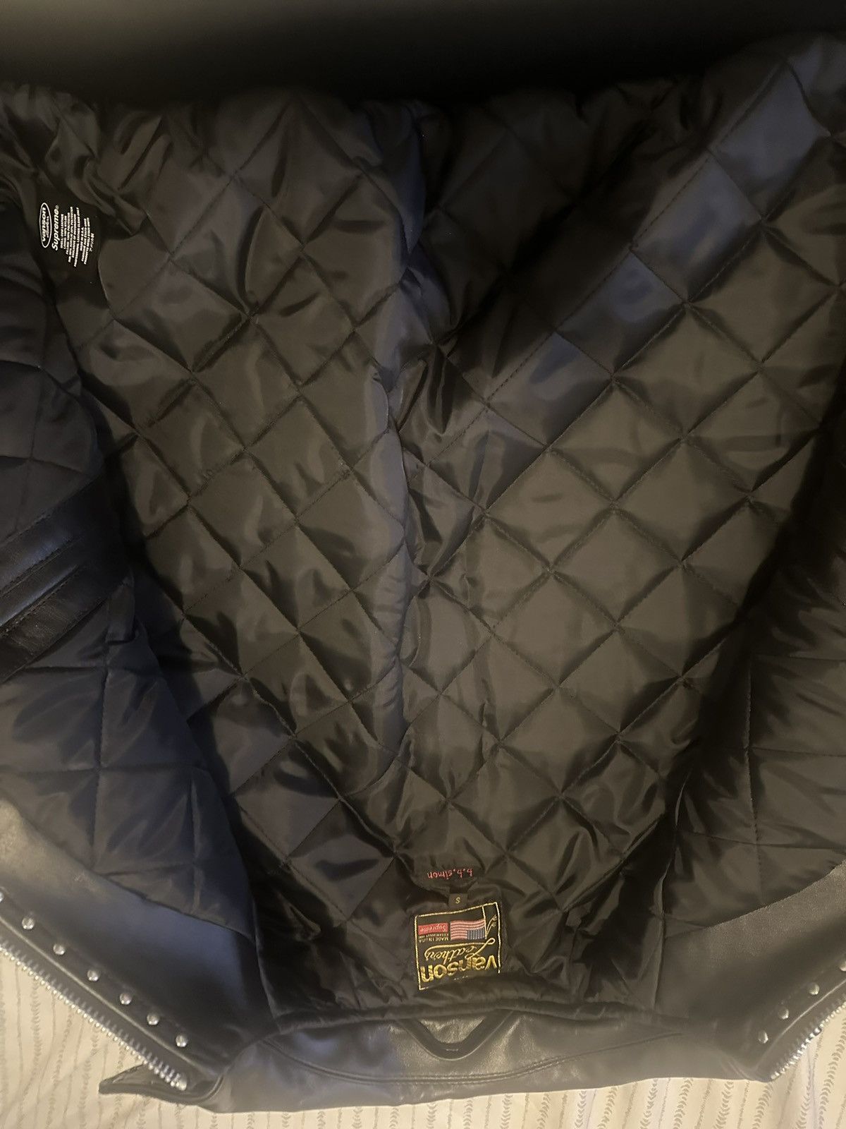 Supreme × Vanson Leathers Supreme vanson bb simon leather jacket Size US S / EU 44-46 / 1 - 6 Thumbnail