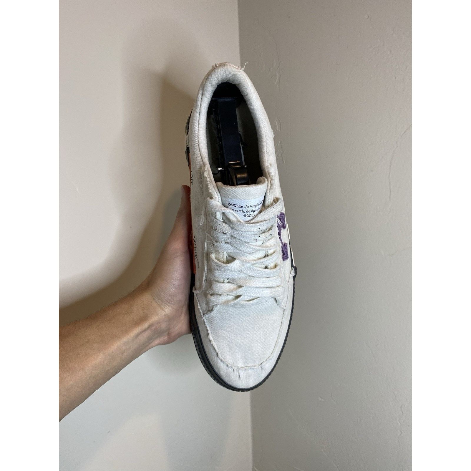 Off-White OFF-WHITE Vulc Low “White Purple” | Size 43 EU | 10 US Size US 10 / EU 43 - 12 Thumbnail